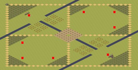 Rendered preview of Fragmented Melee (3v3v2)