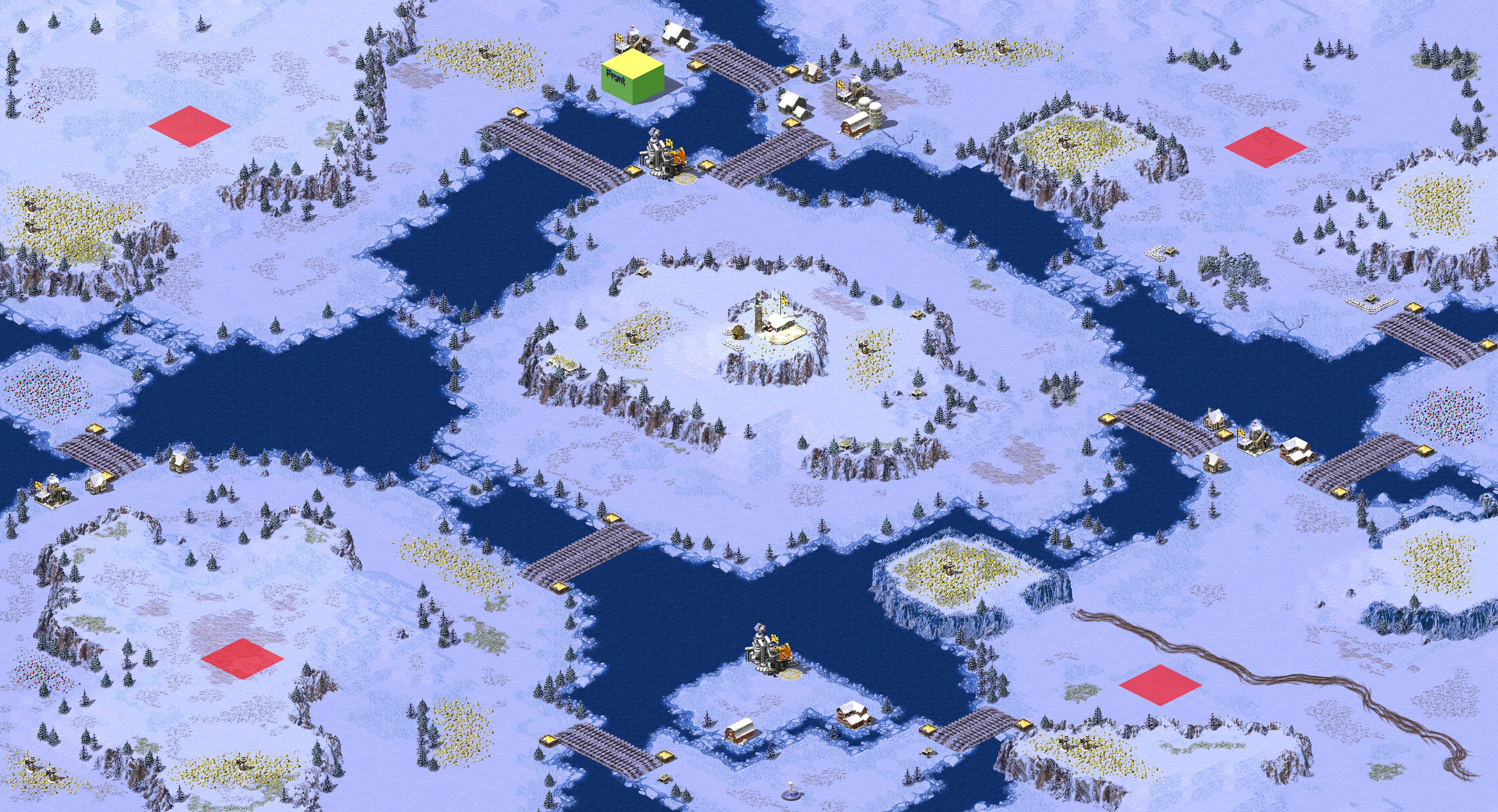 Rendered map: 榴散弹堆