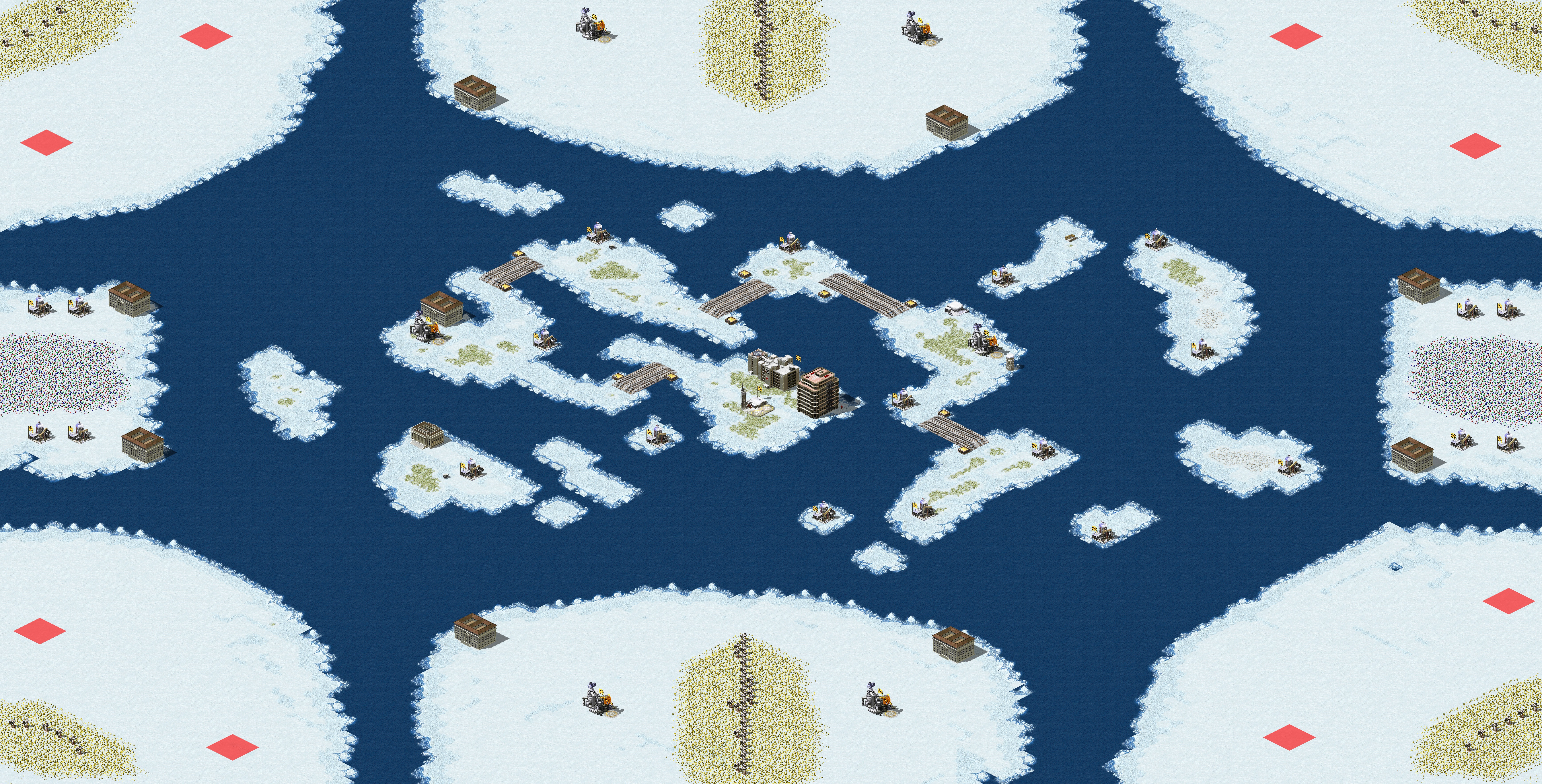 Rendered map: 8-Player Naval Battle (120×120)