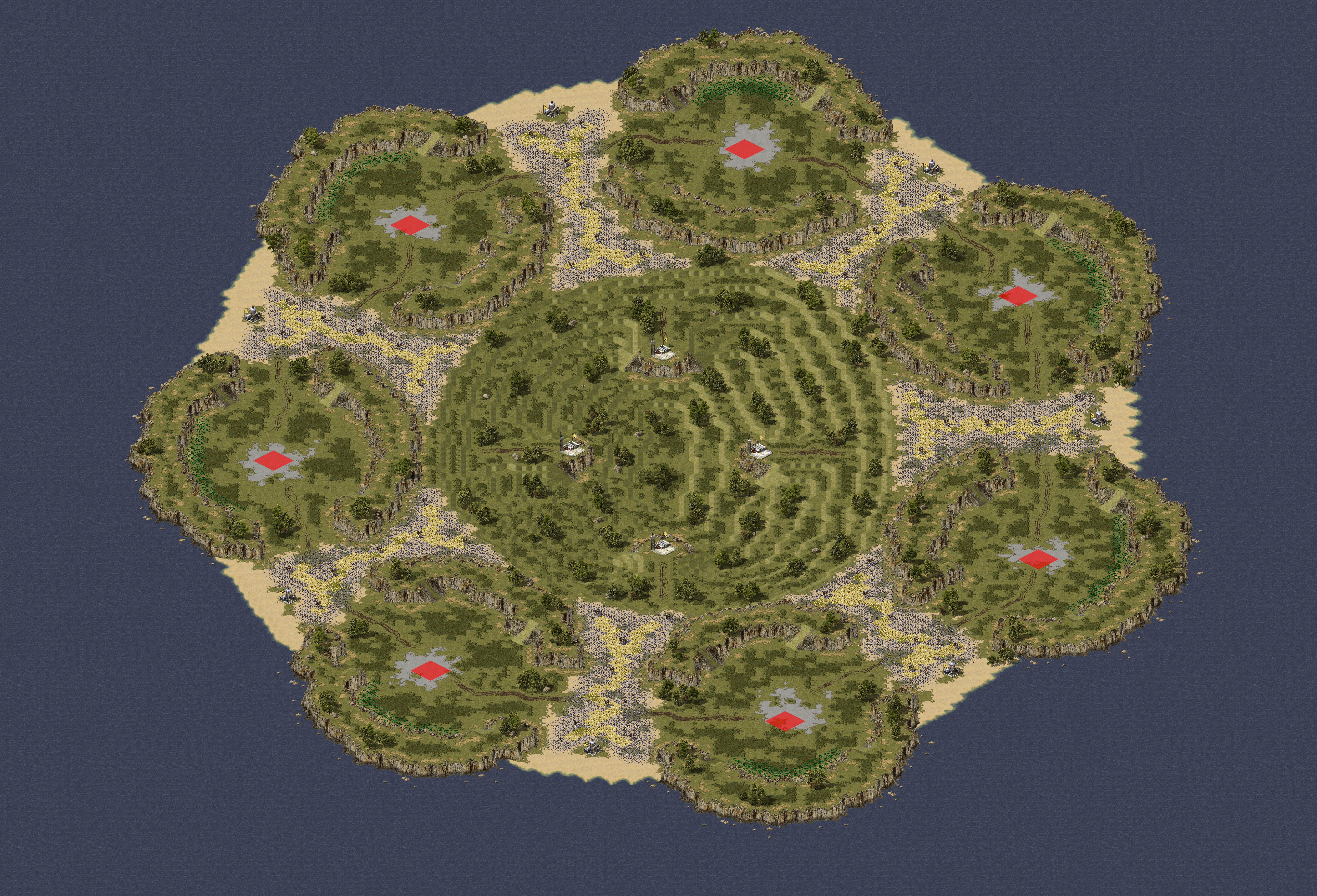 Rendered map: Heptagon Havoc