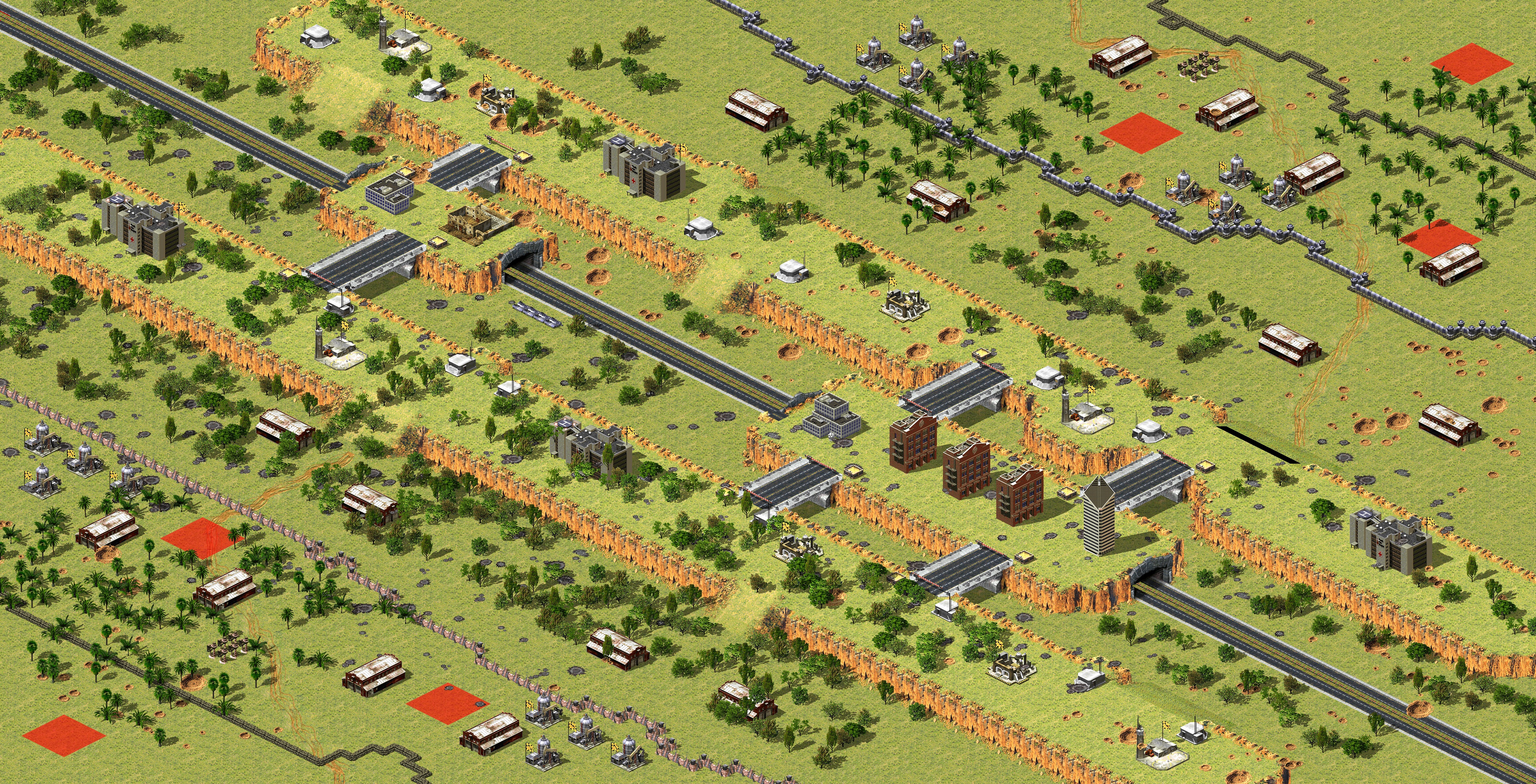 Rendered map: 3v3 Railway Warfare