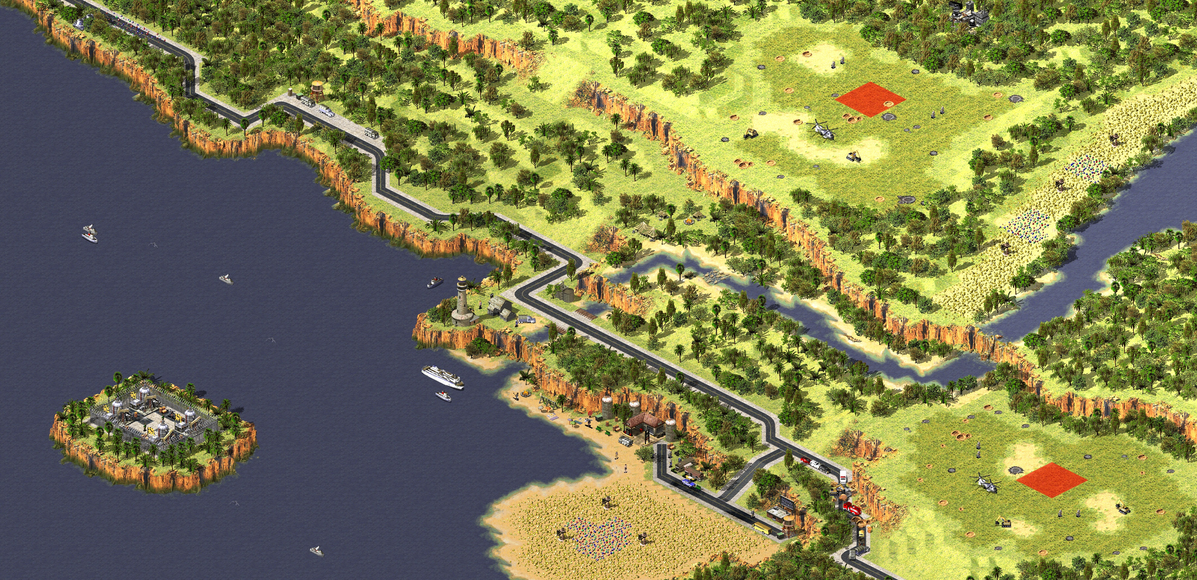 Rendered map: Coastal Range (1 vs 1)
