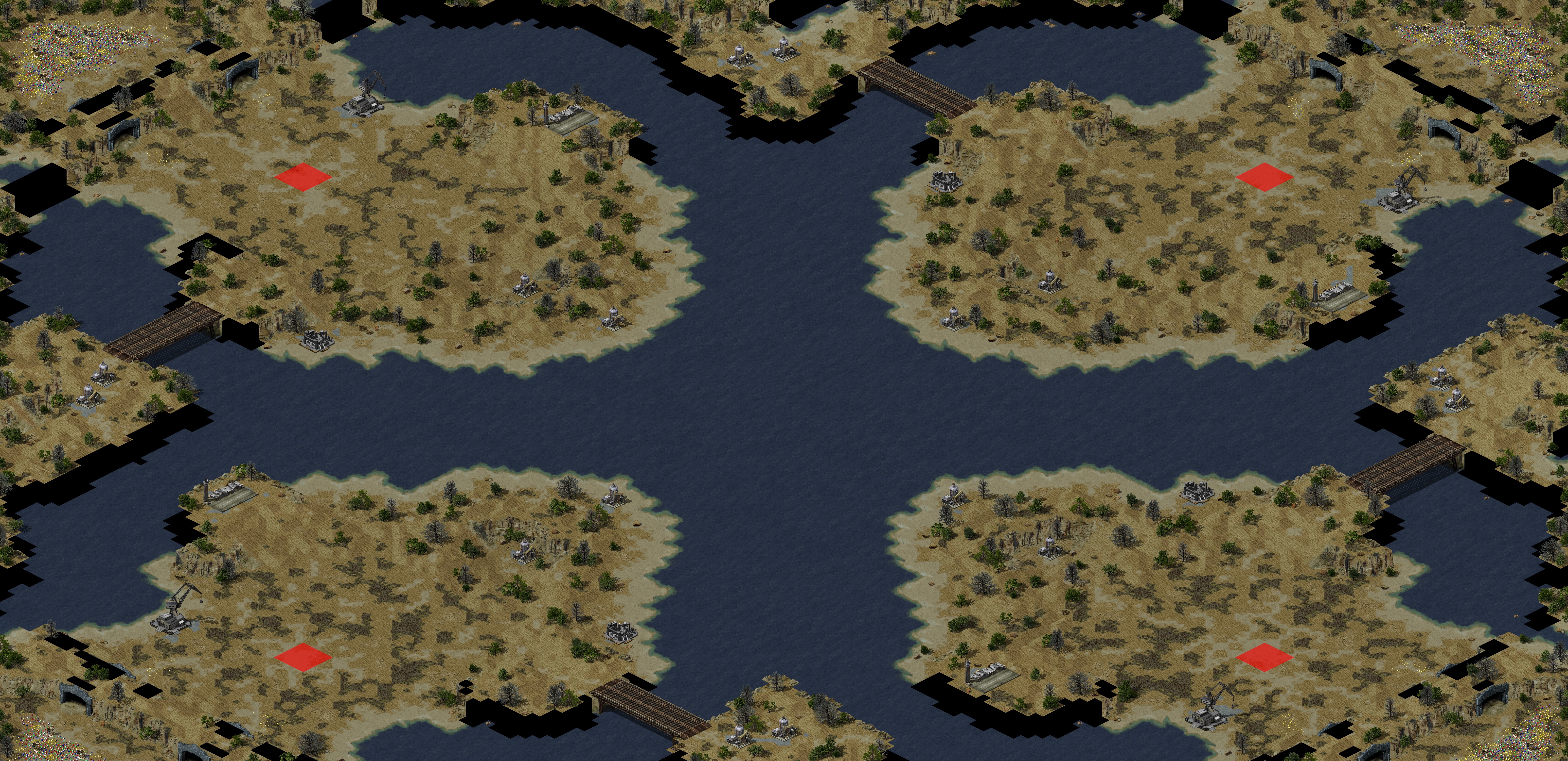 Rendered map: Pacific Desert