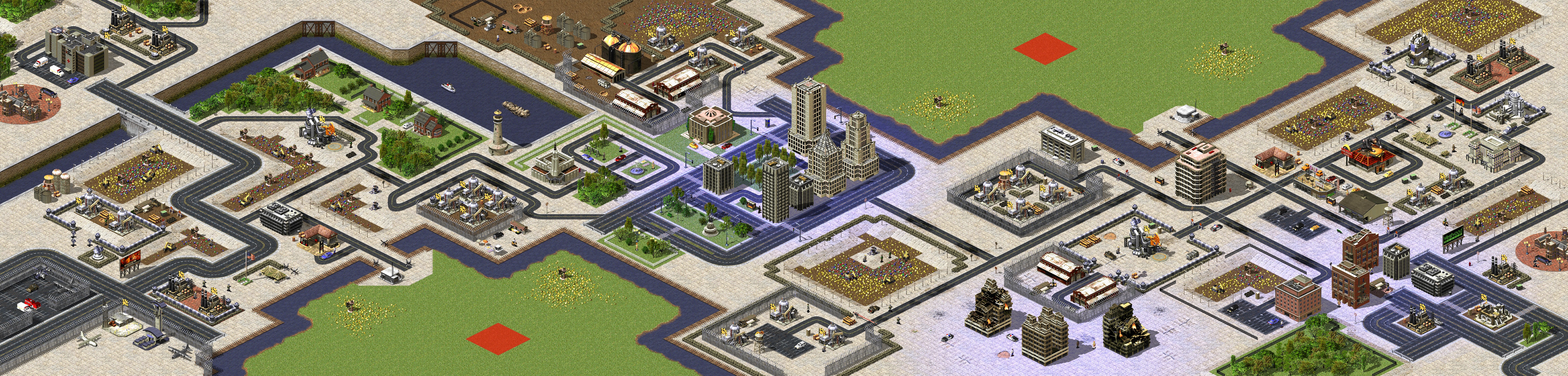 Rendered map: Urban Dogfight