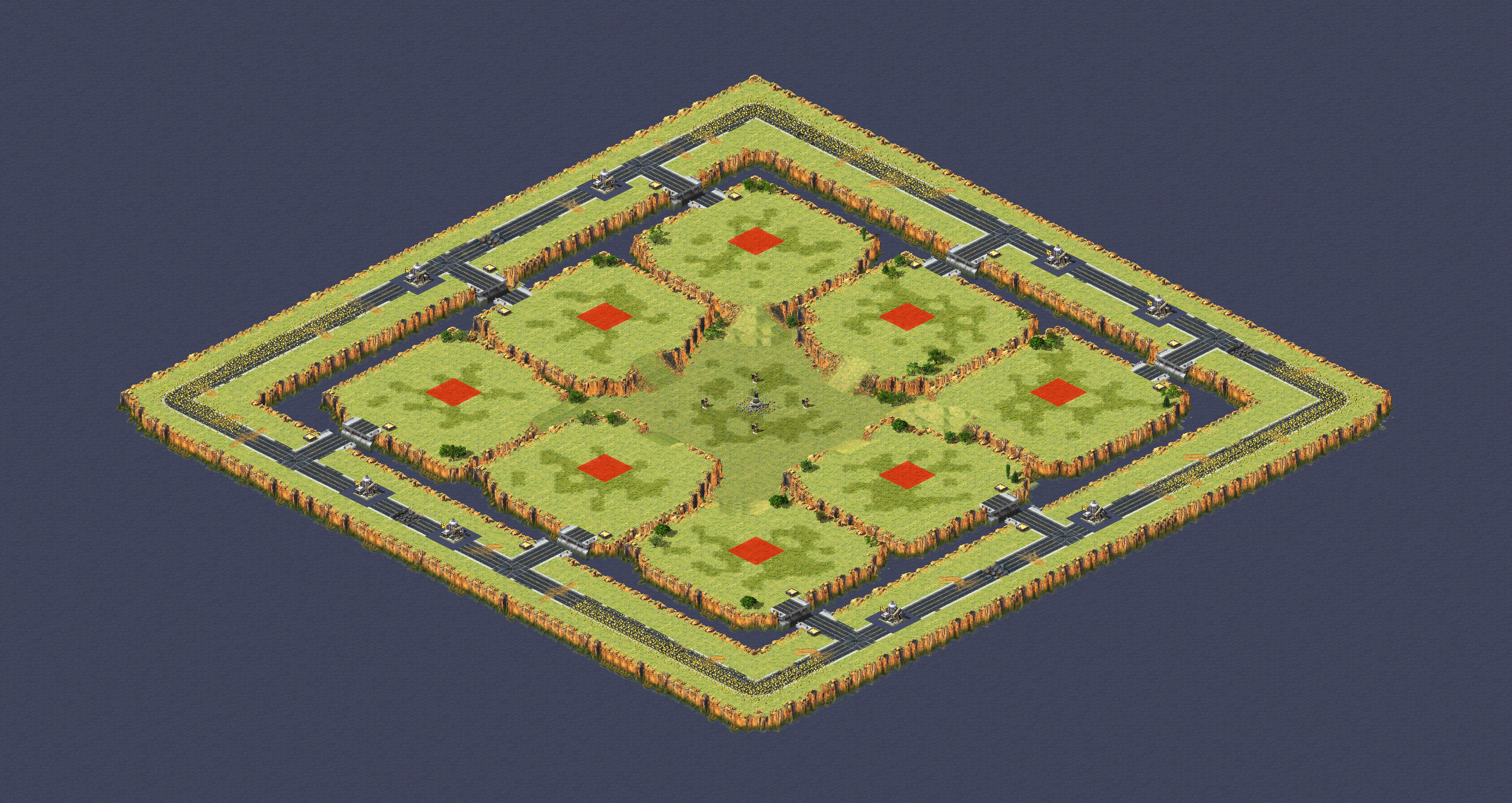 Rendered map: Isolated Island Siege Patch