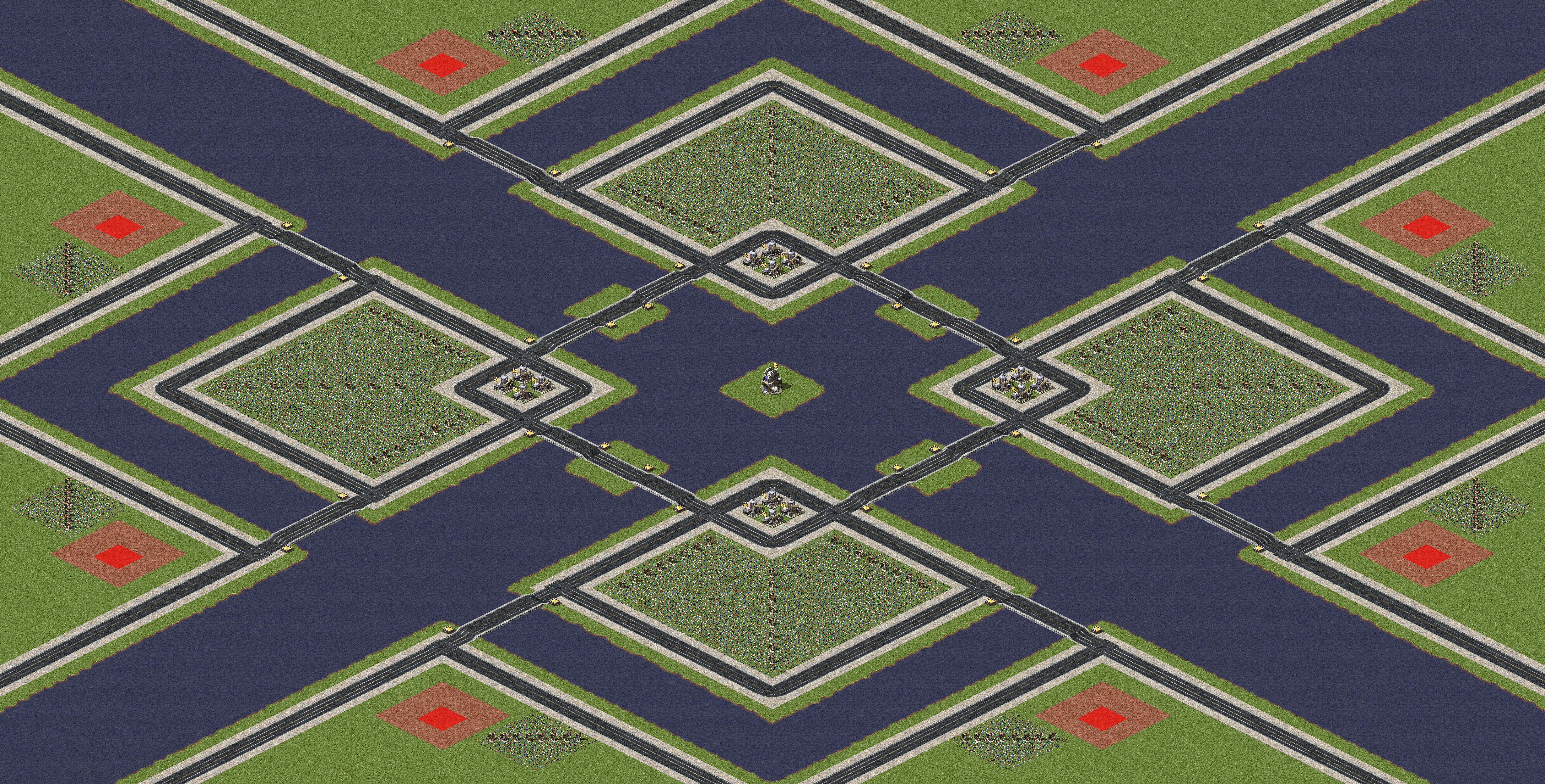 Rendered map: Land and Sea Clash