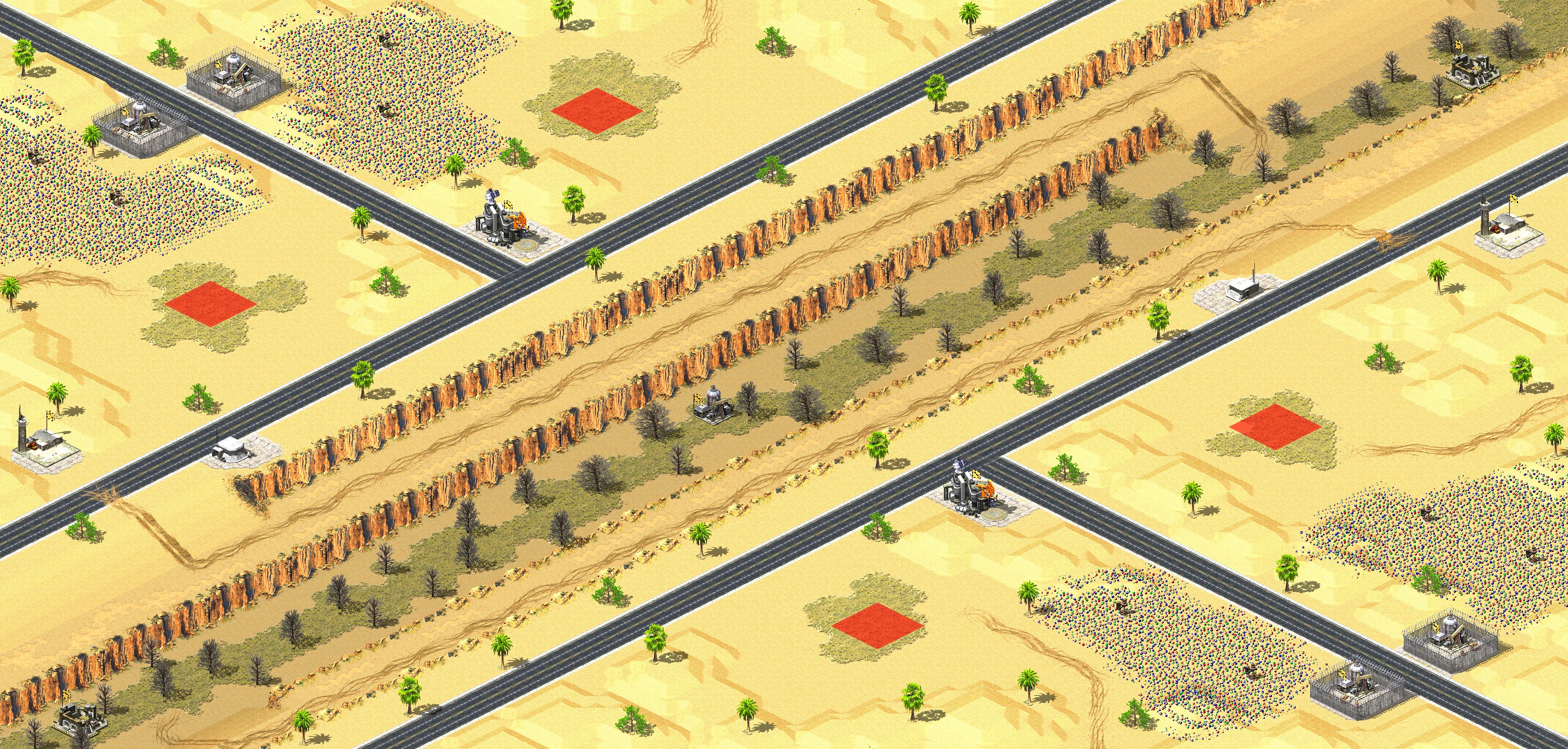 Rendered map: Desert Run