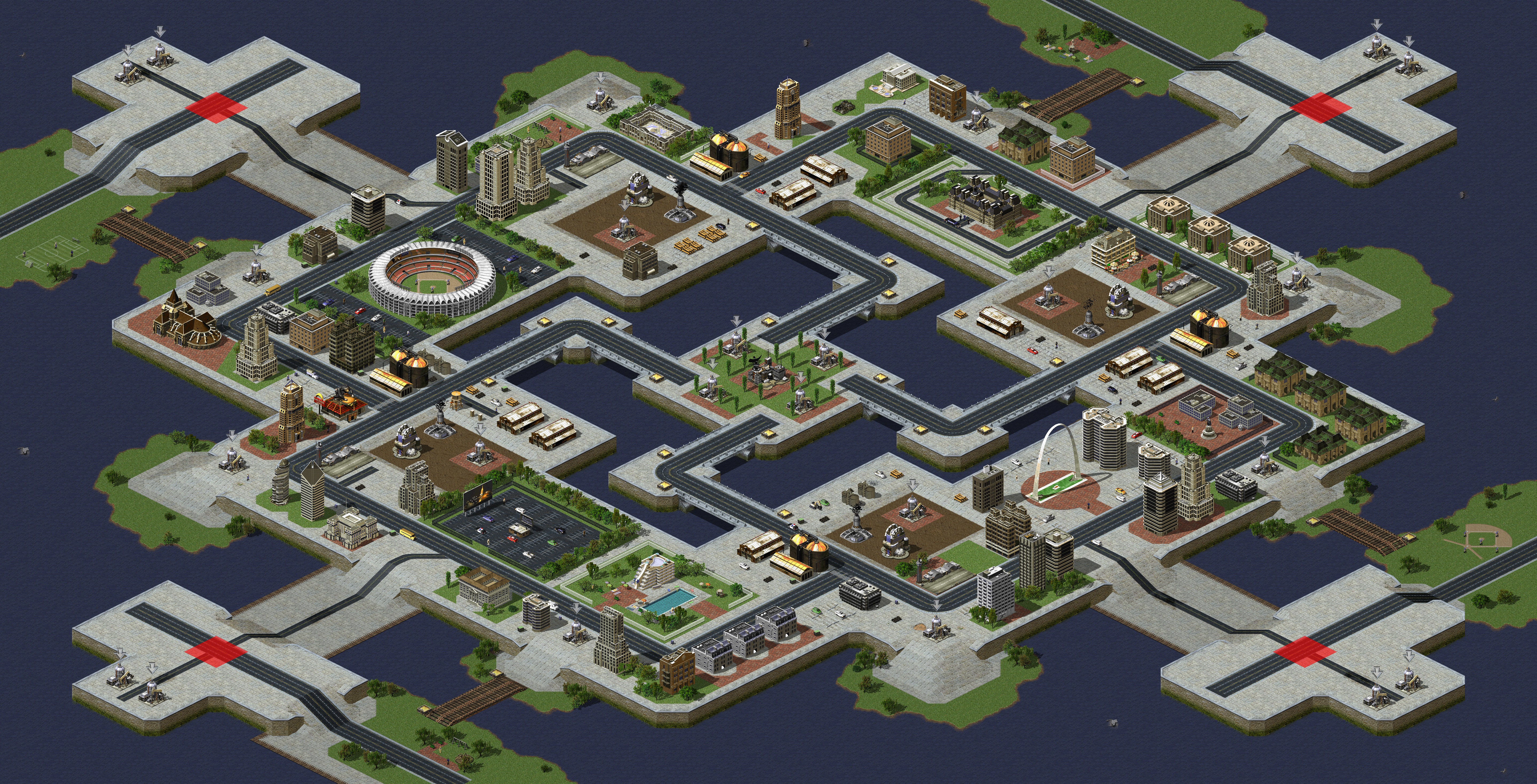 Rendered map: Quartet