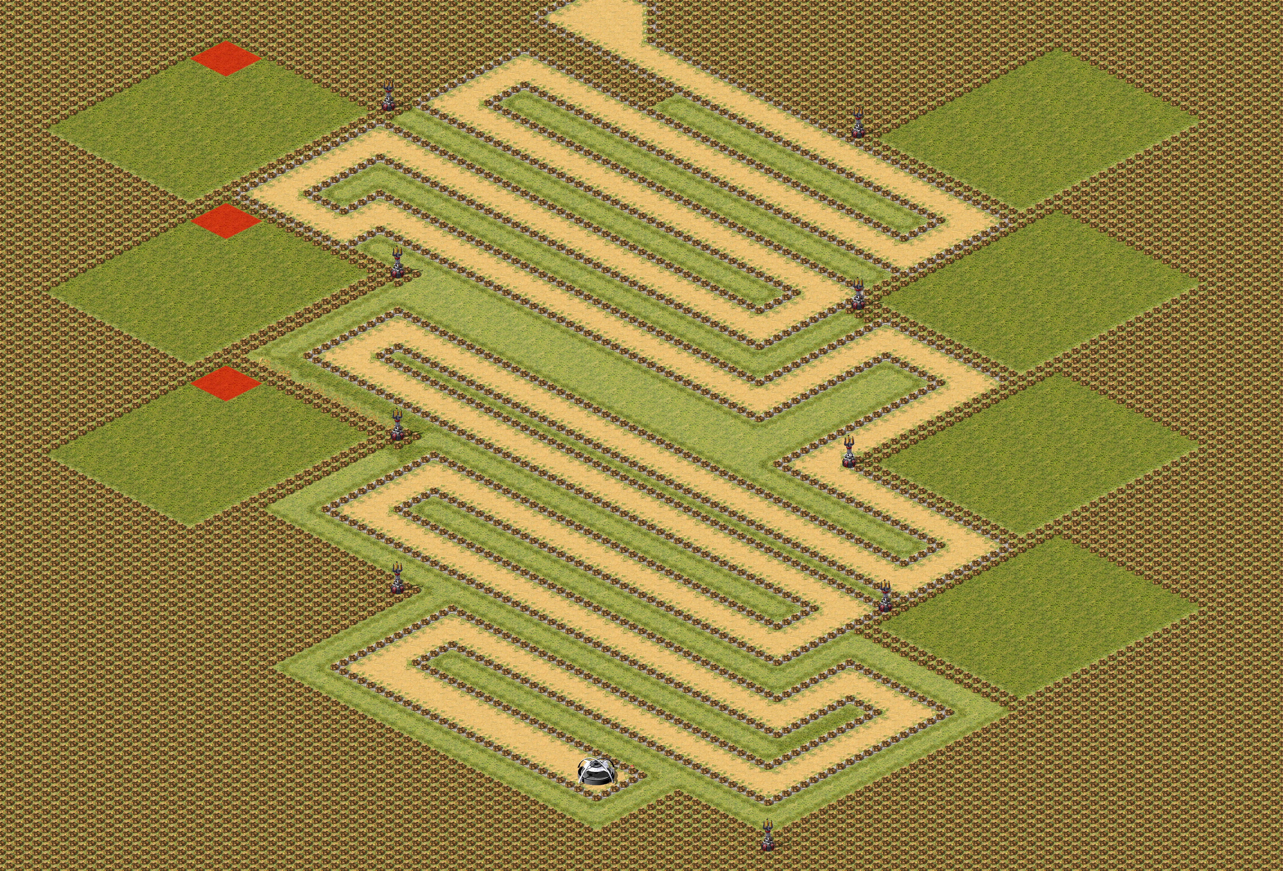 Rendered map: Snarks Tower Defense v3 (4)