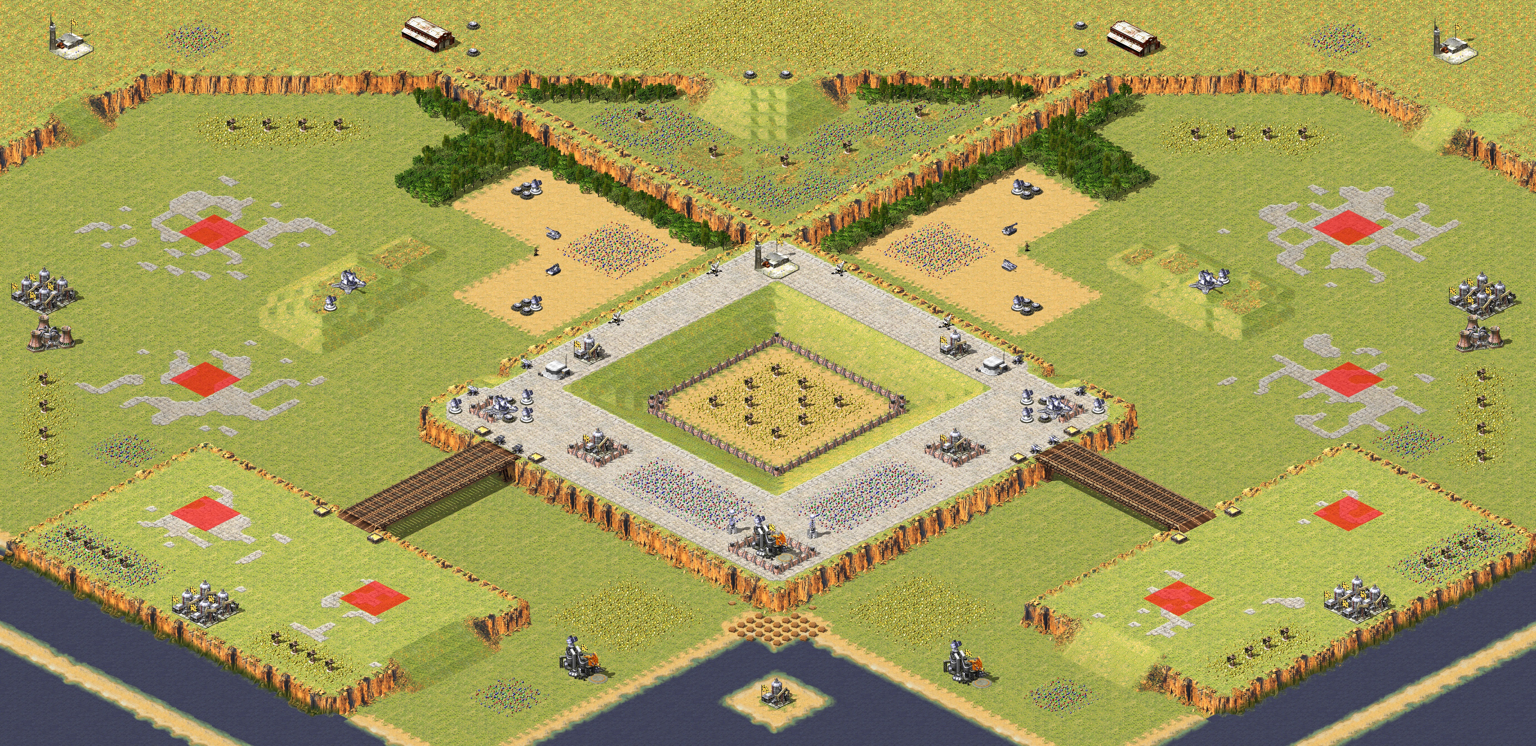 Rendered map: City Siege 4v4