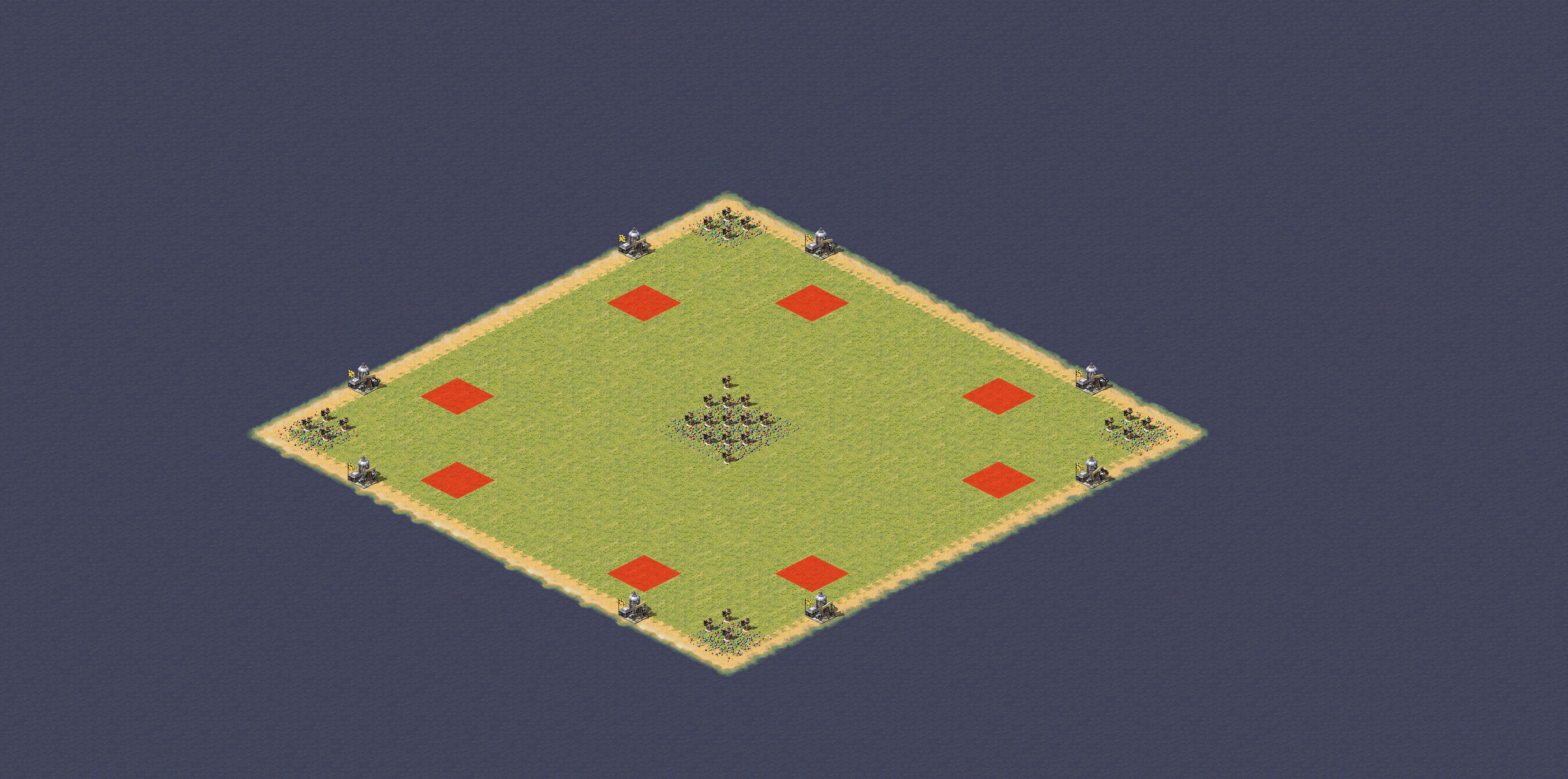 Rendered map: 对战之2v2