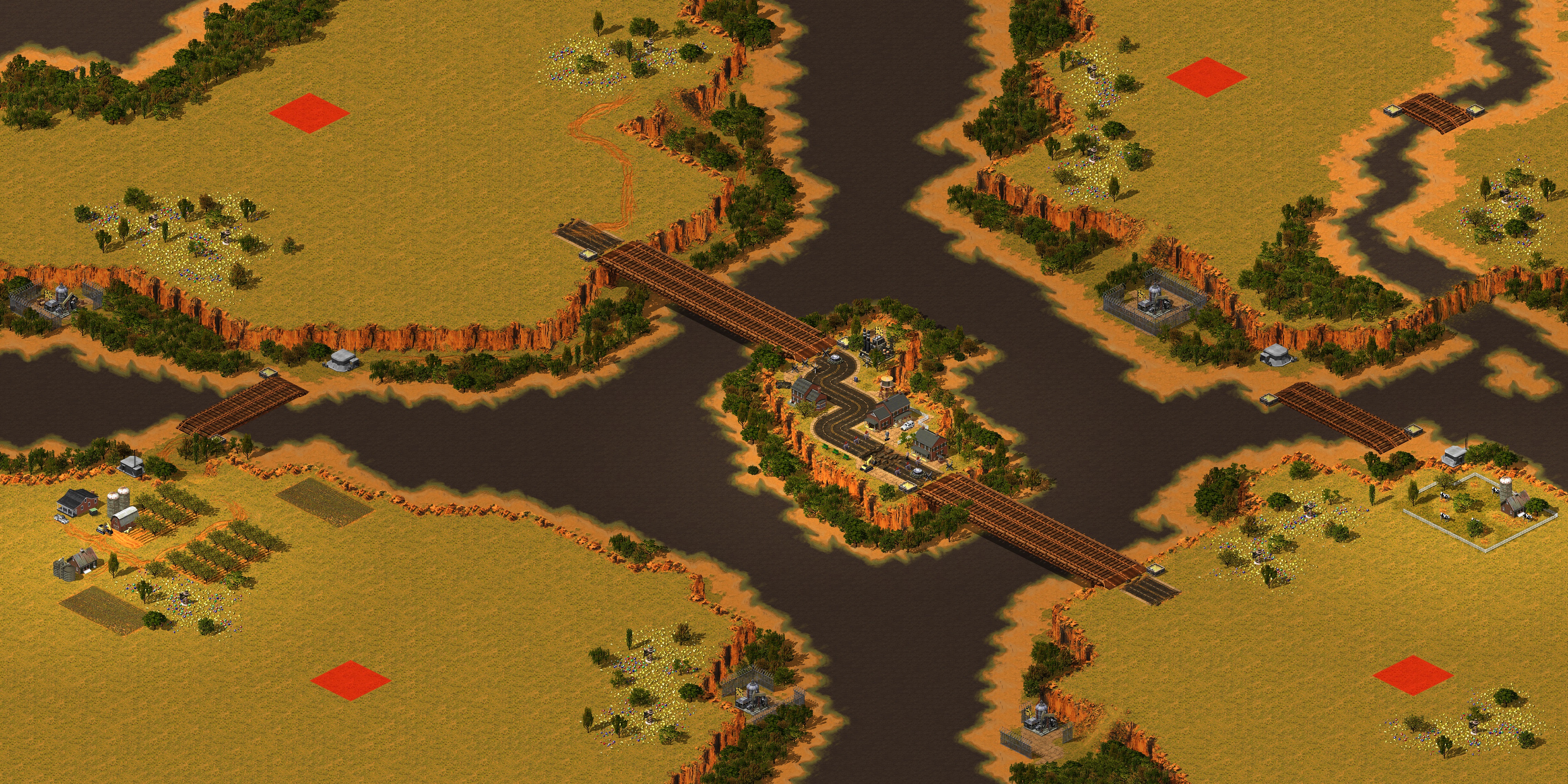 Rendered map: Twin Bridges