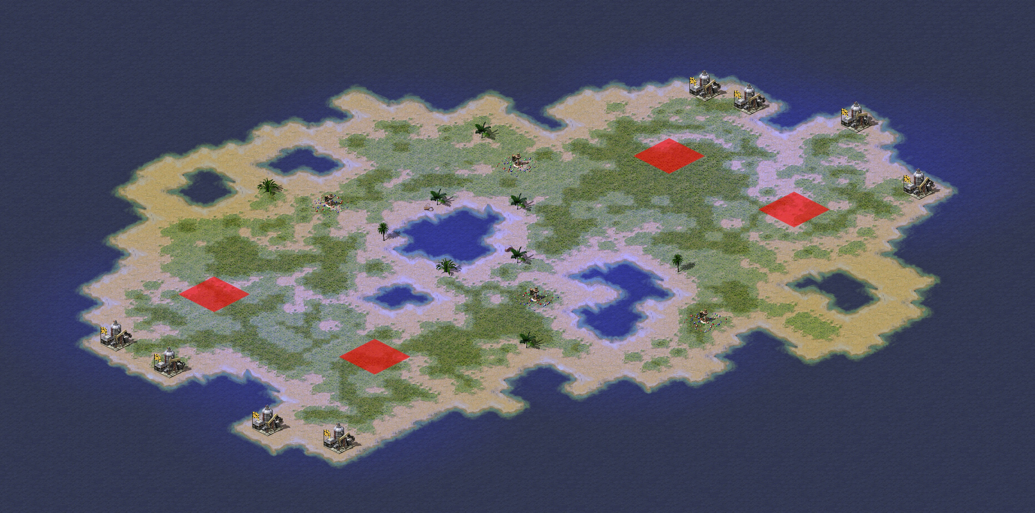 Rendered map: Pirate 2v2