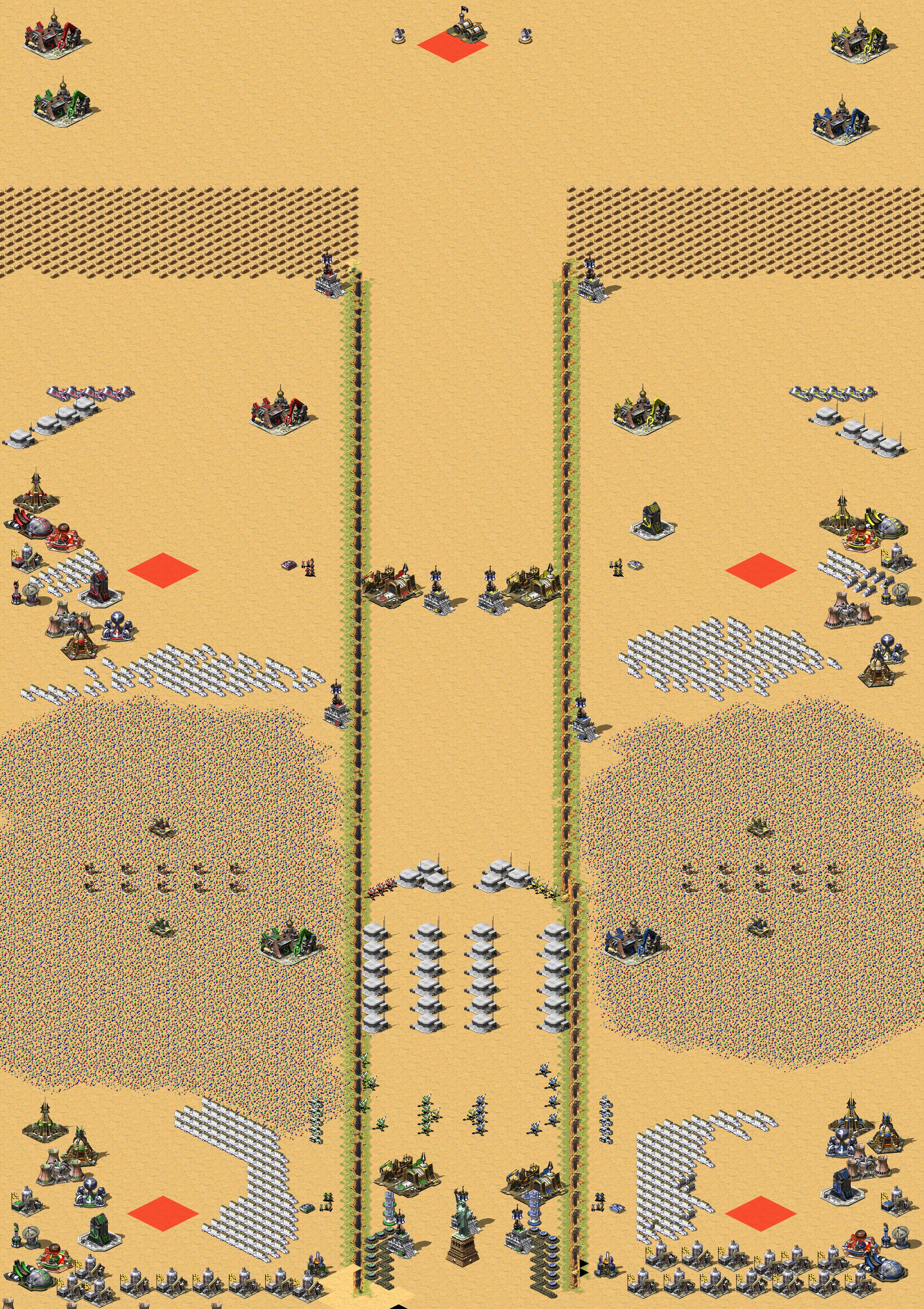 Rendered map: Save statue enhanced