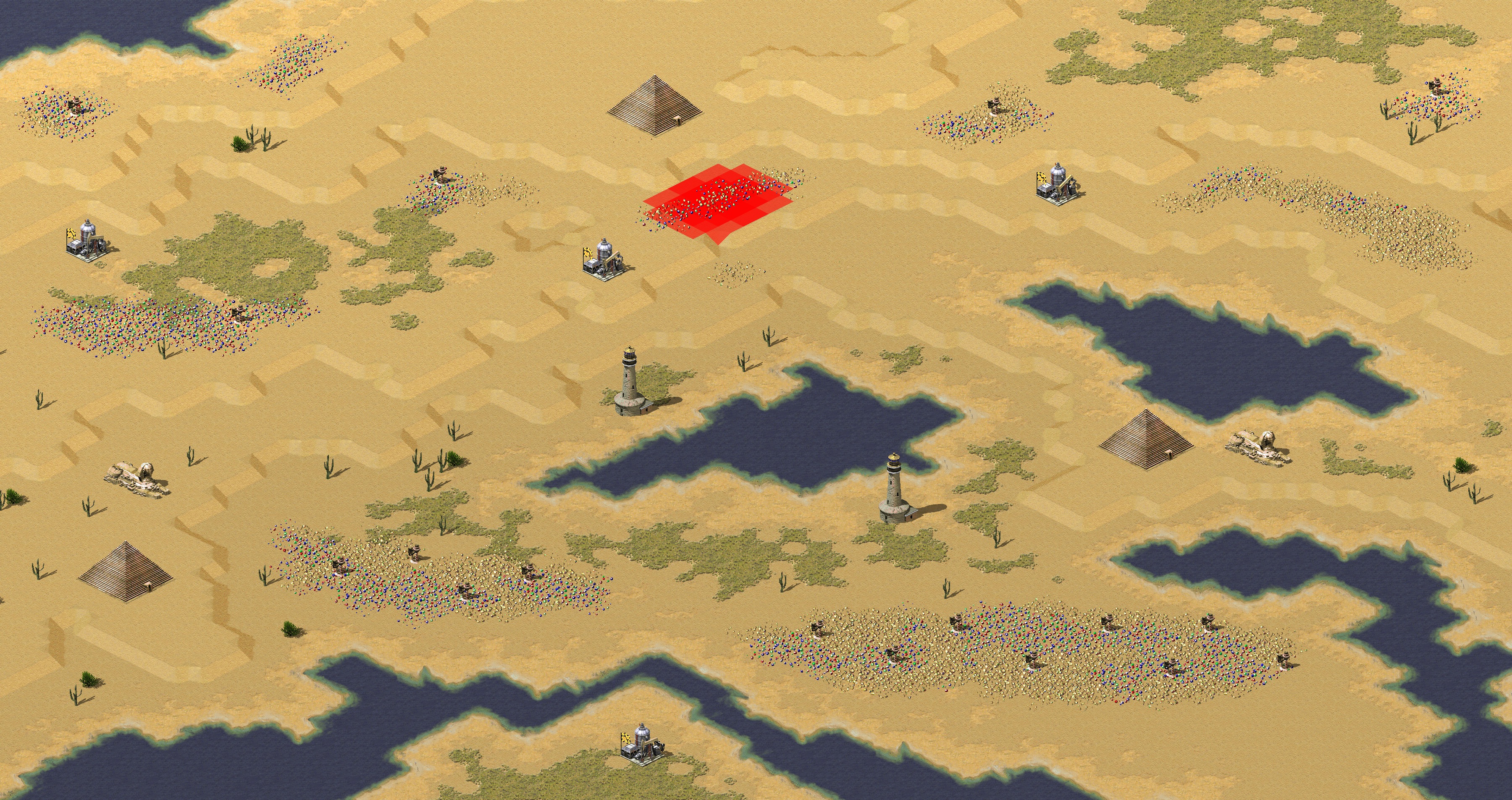 Rendered map: Desert Gold Rush Patch
