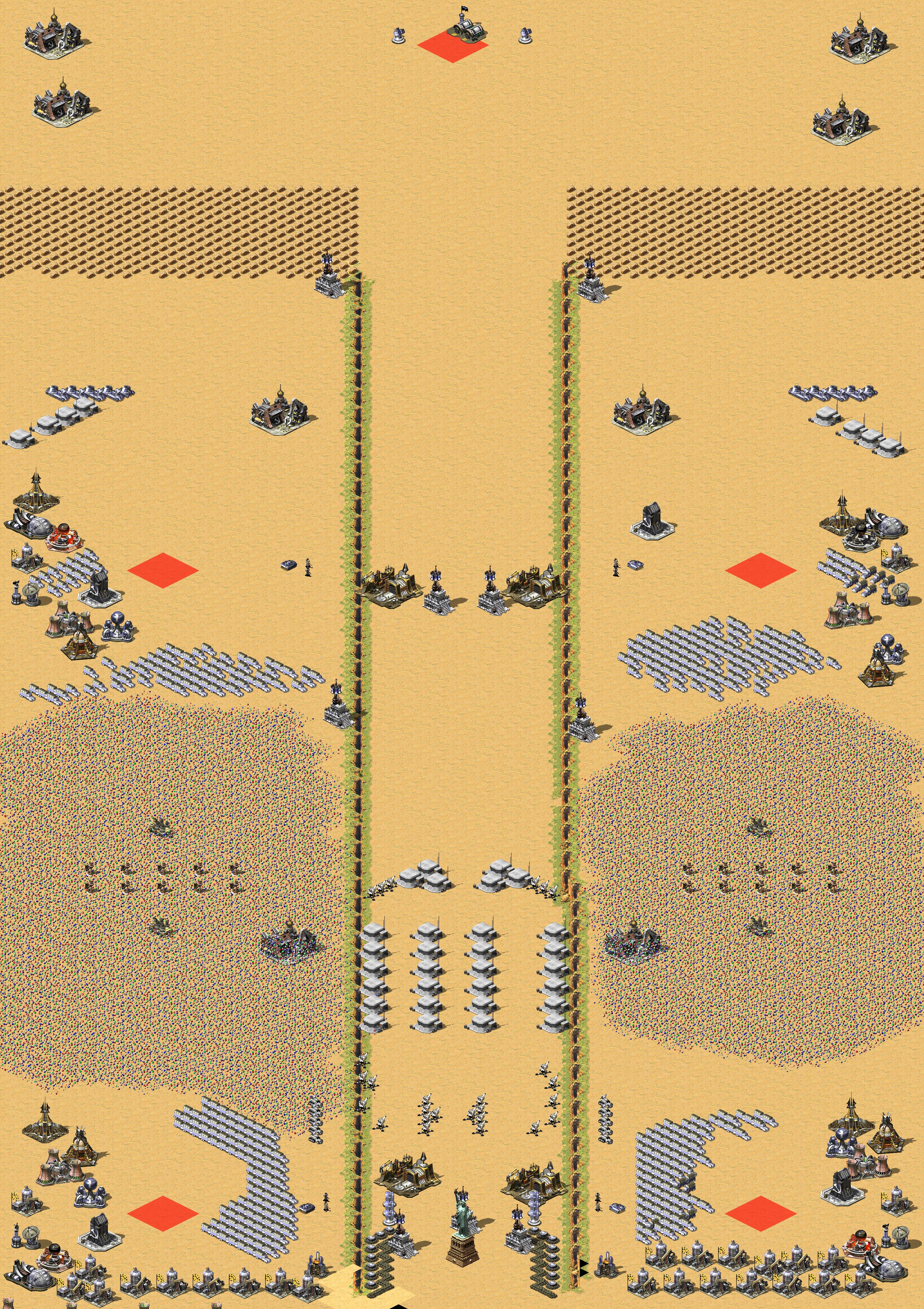 Rendered map: Save statue enhanced
