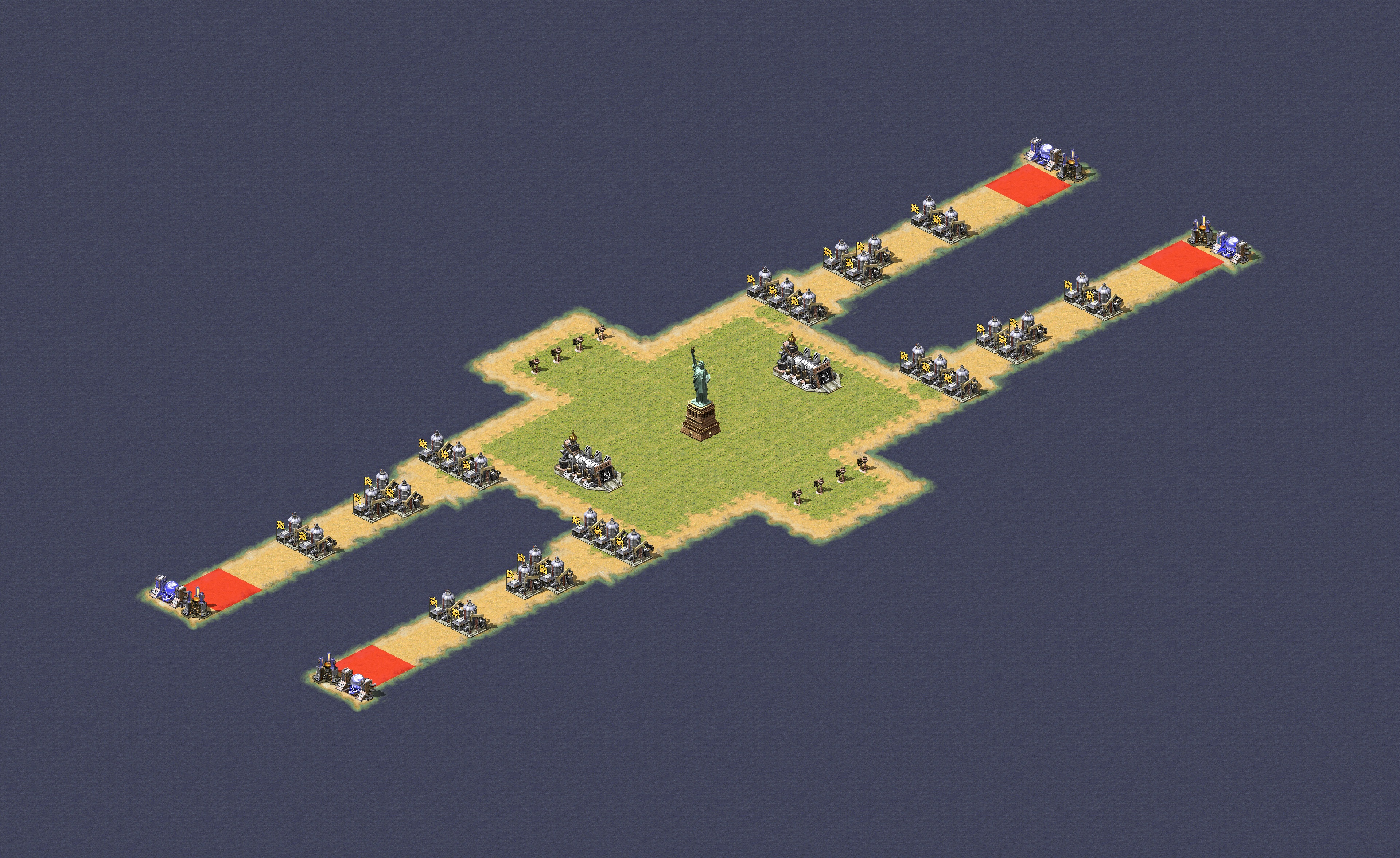 Rendered map: Oil Well Mountain Barracks Mountain