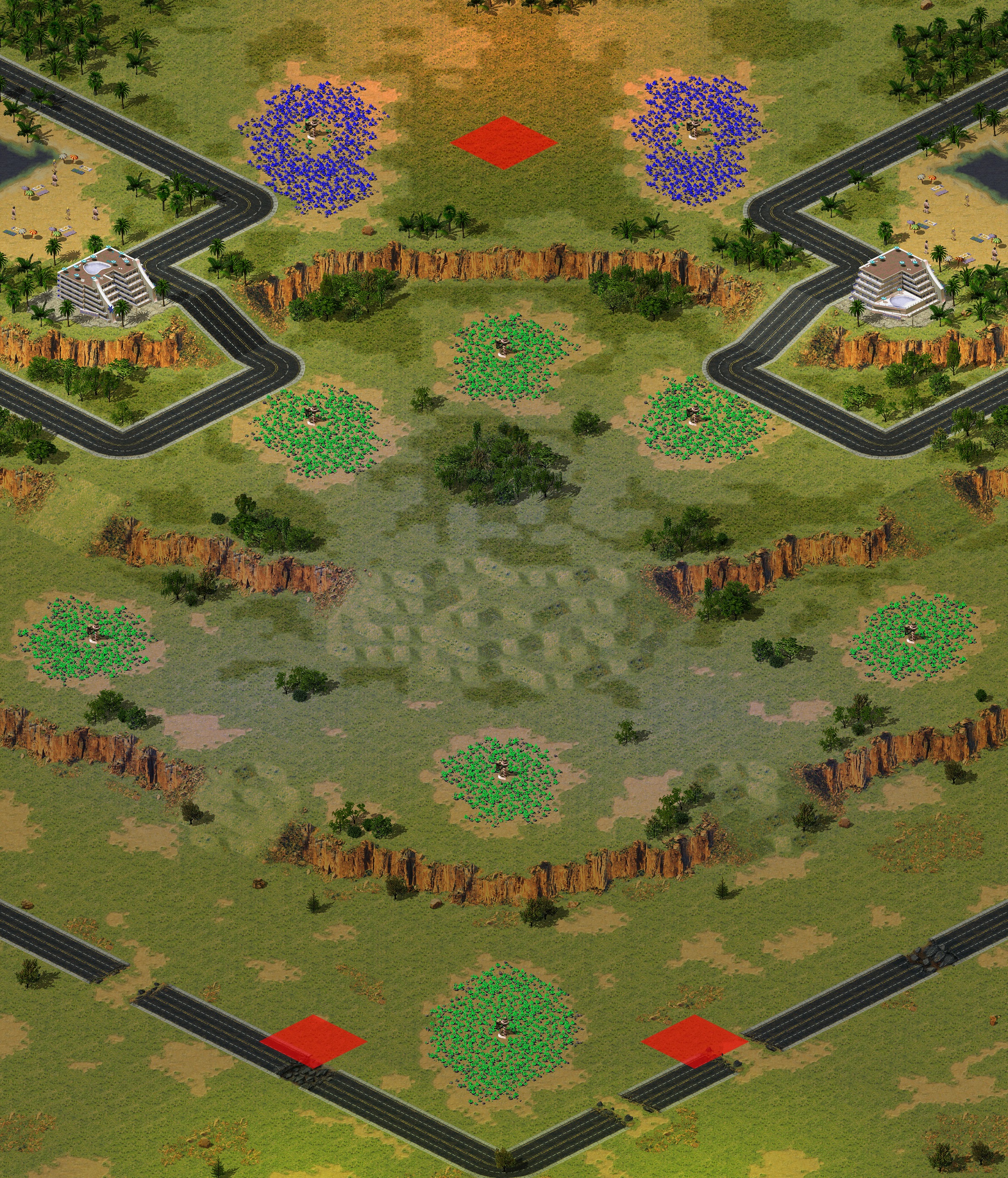 Rendered map: (3) Top o'the Hill