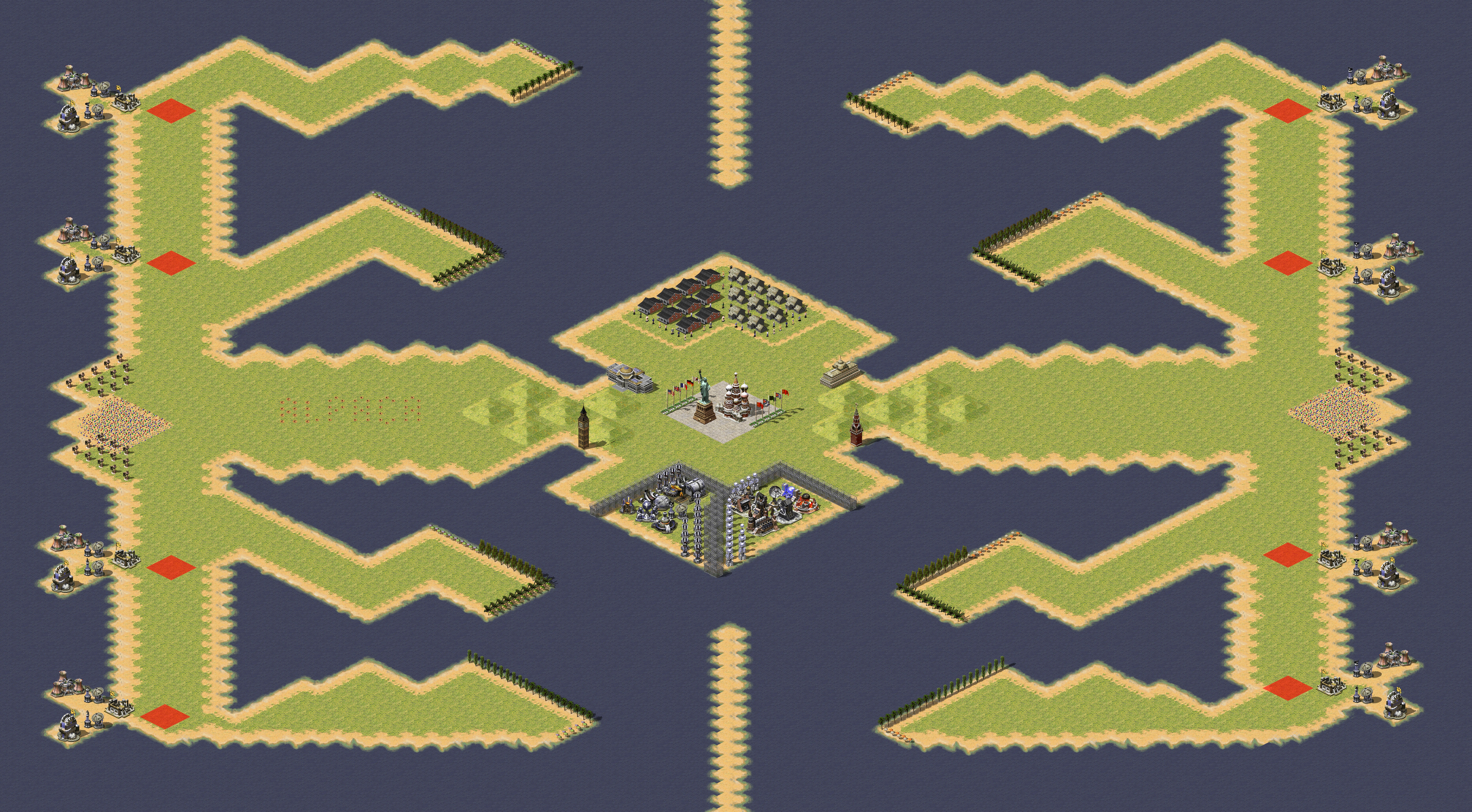 Rendered map: All About World War III  map by Alpaca  v2.5 Sell a building for infinite money