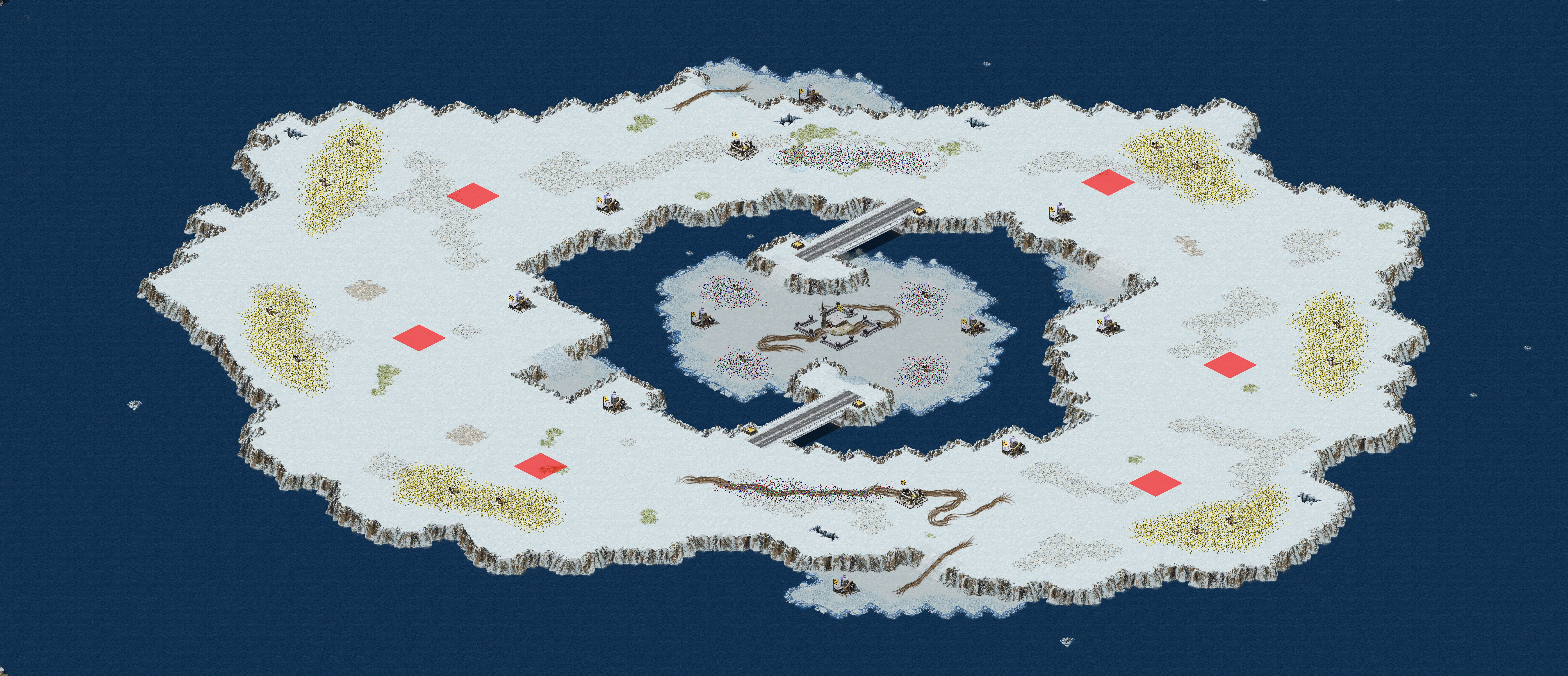 Rendered map: Ring Island Battle