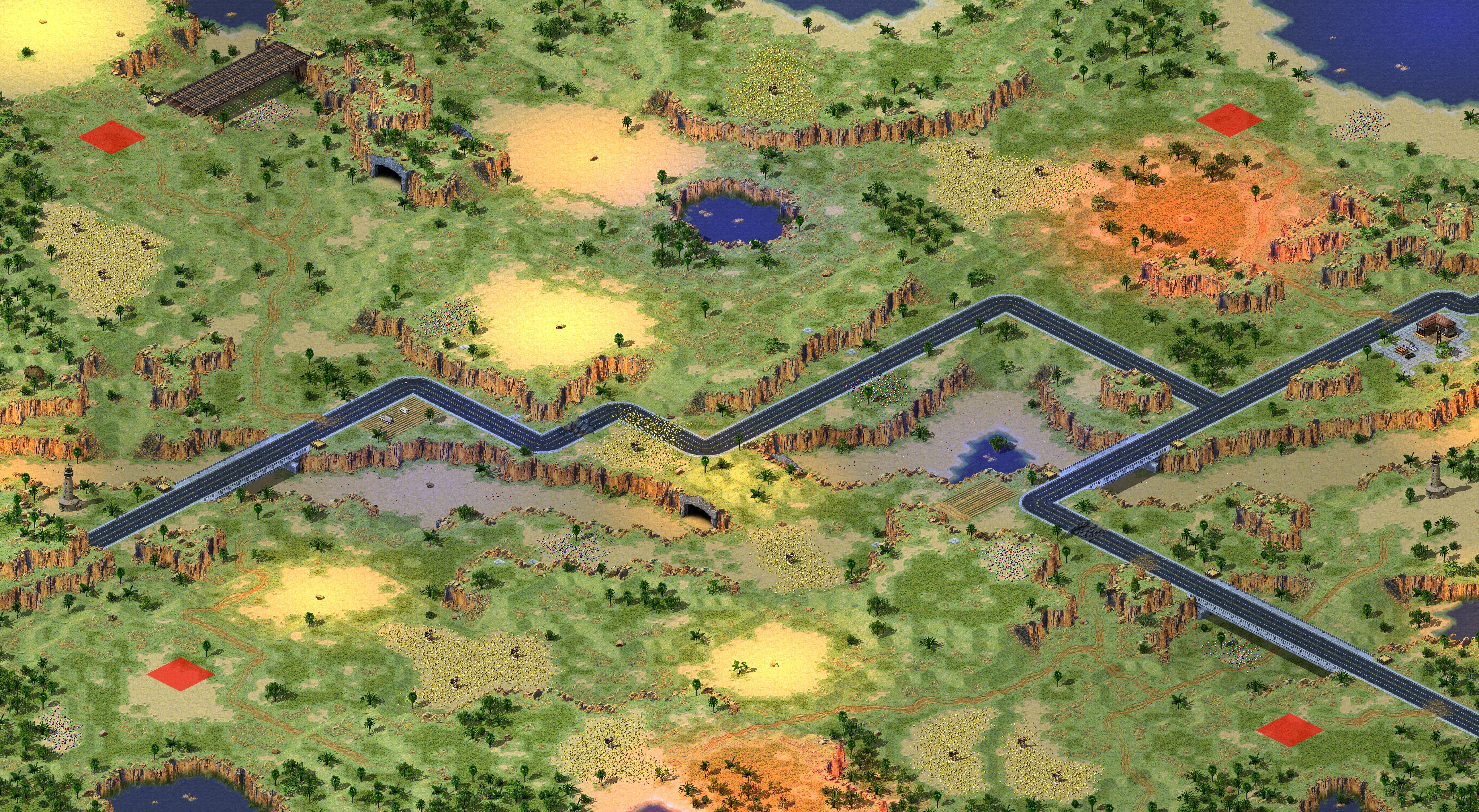 Rendered map: 新周赛-荒芜地带
