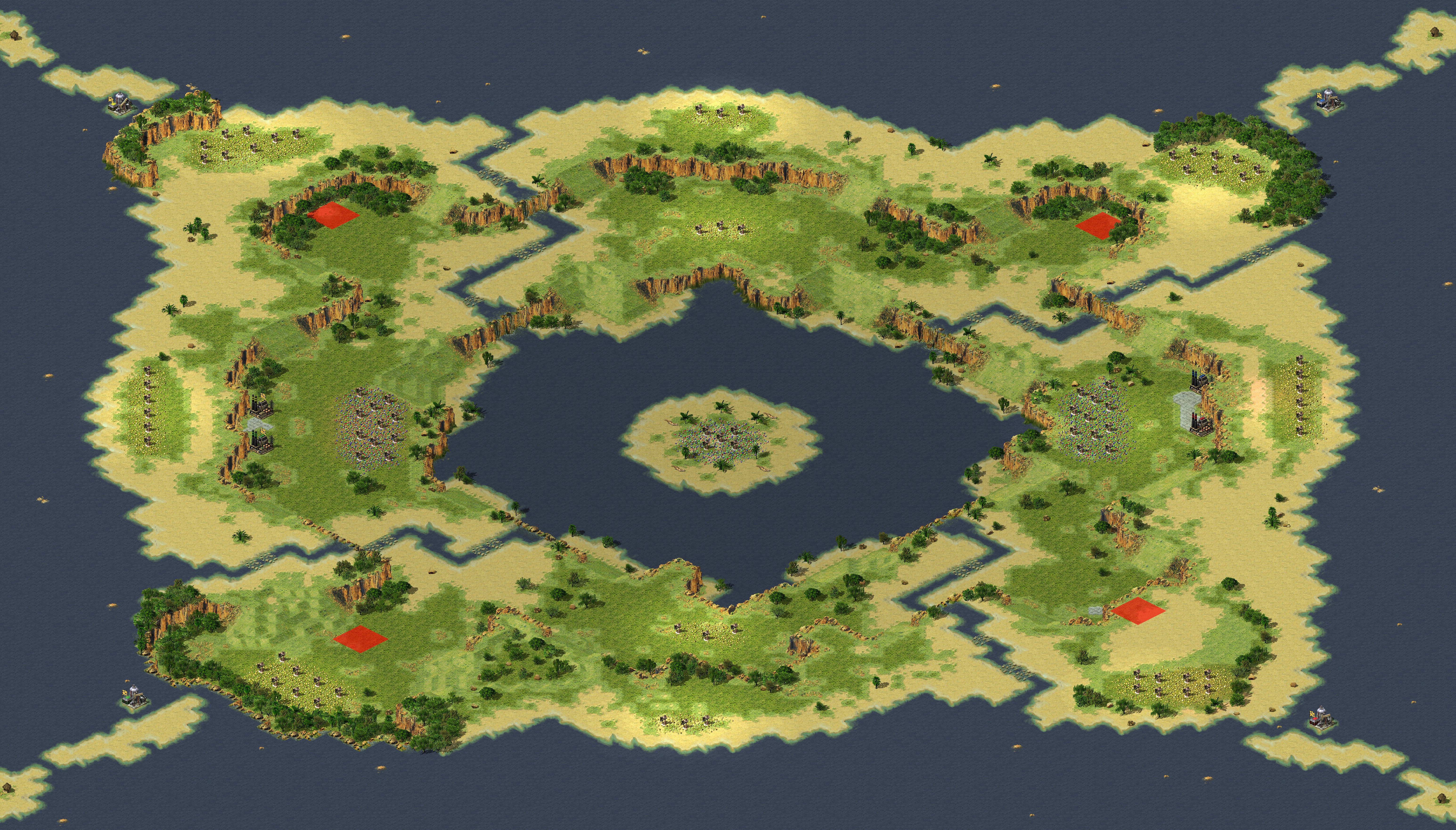 Rendered map: Samosir LE 2v2