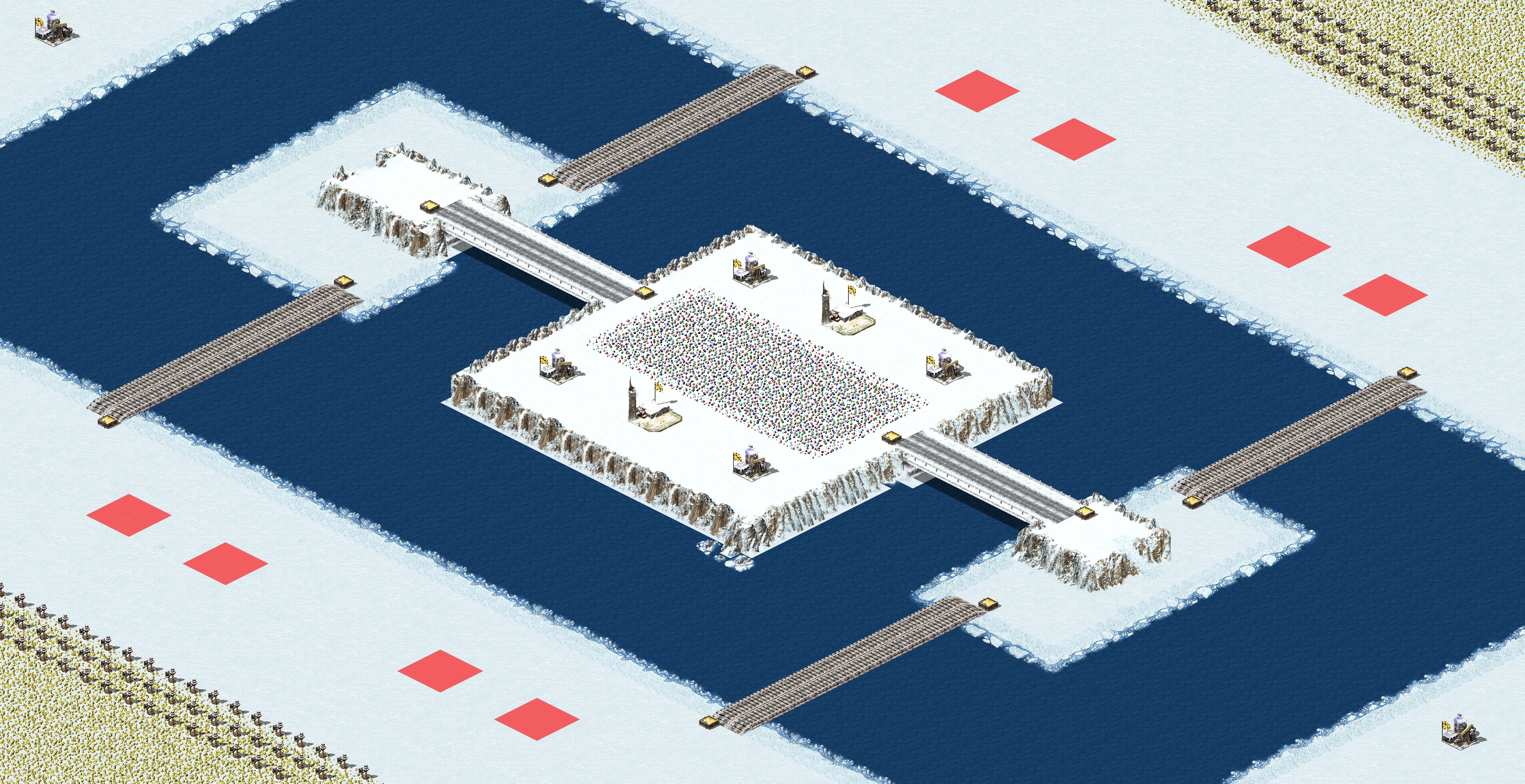 Rendered map: Snow Domain 4v4