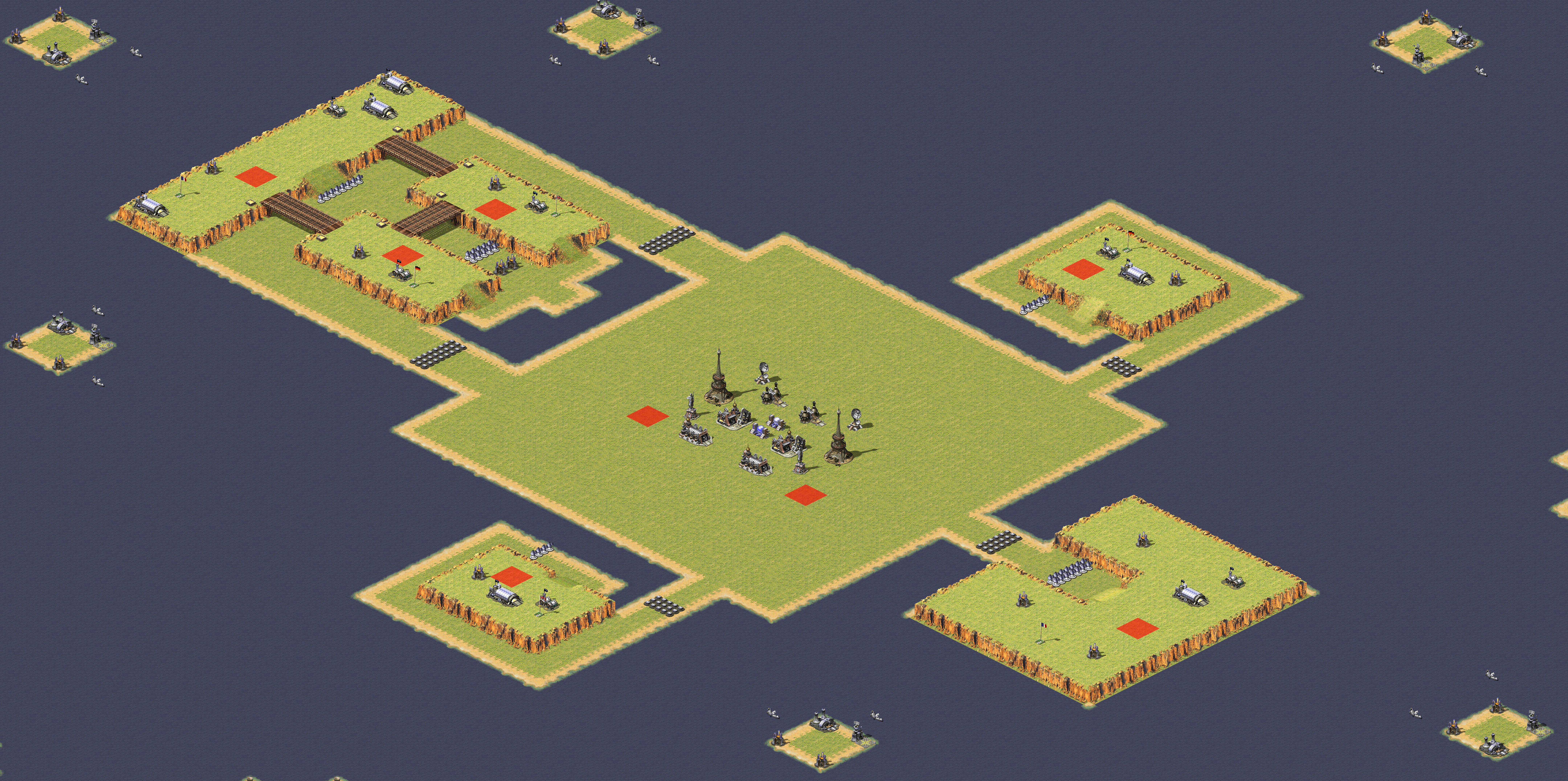 Rendered map: 2 Soviet Crush 6 Allied Special