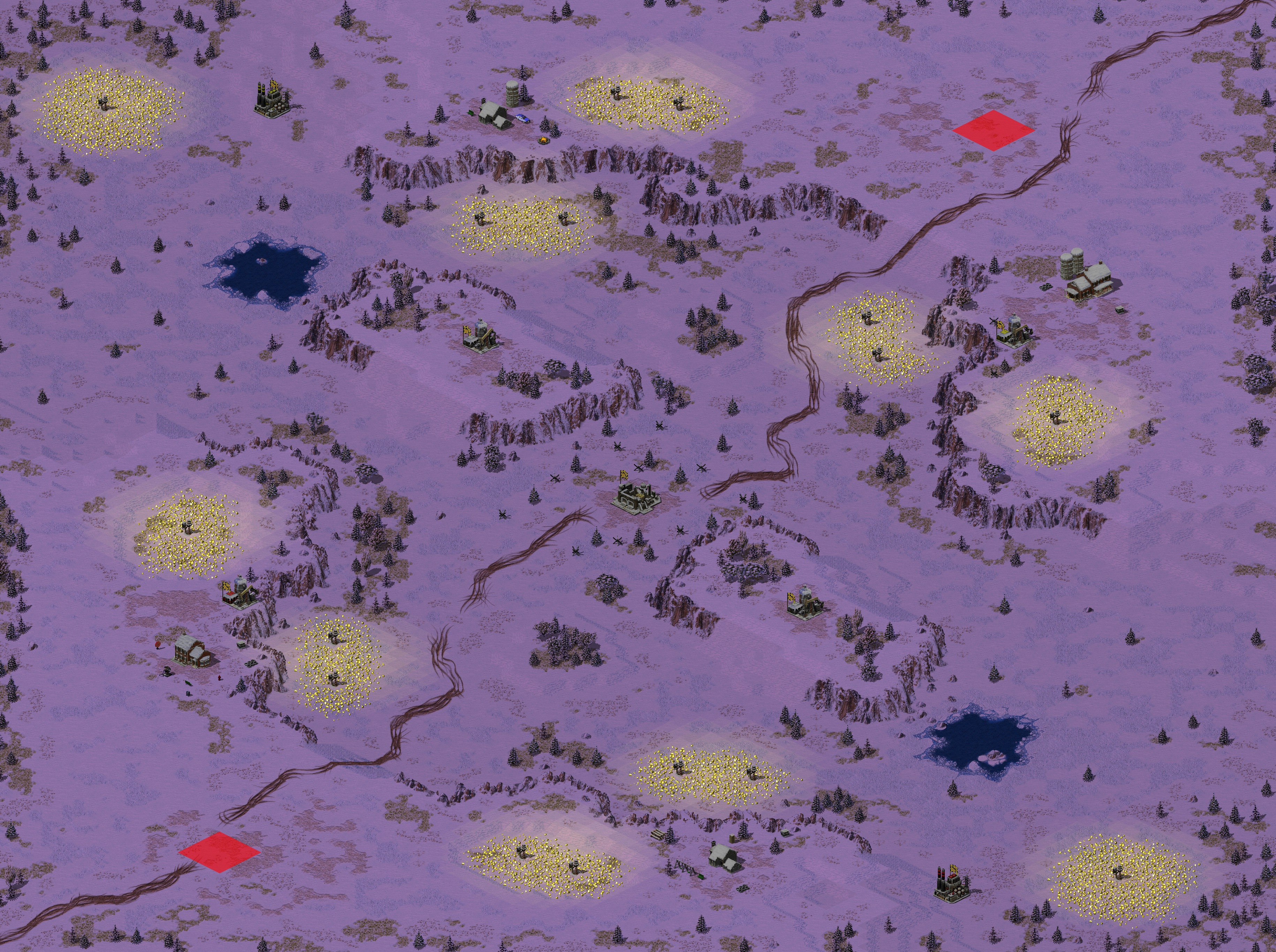 Rendered map: King's Road Buffed