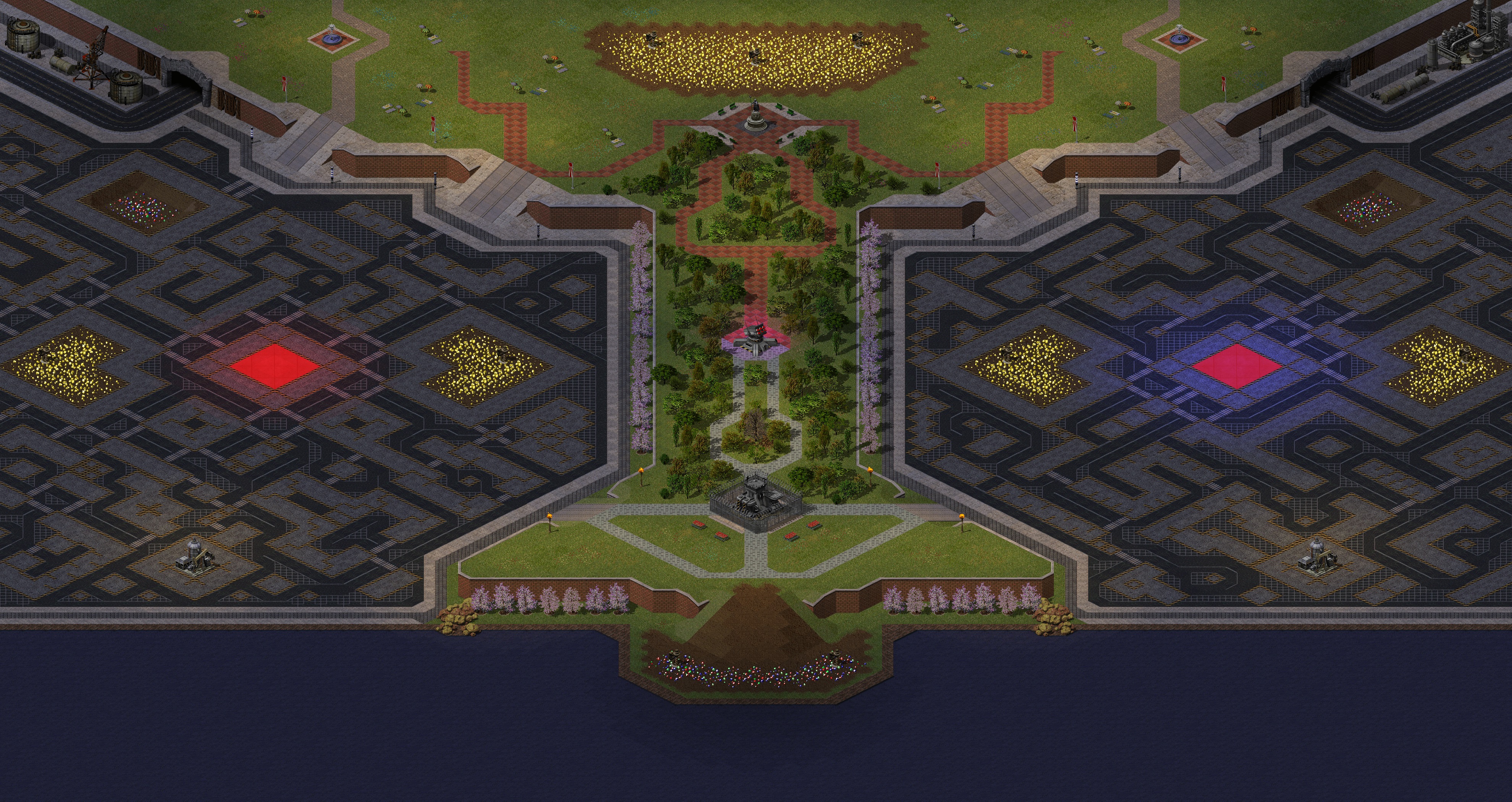 Rendered map: Hourgrass