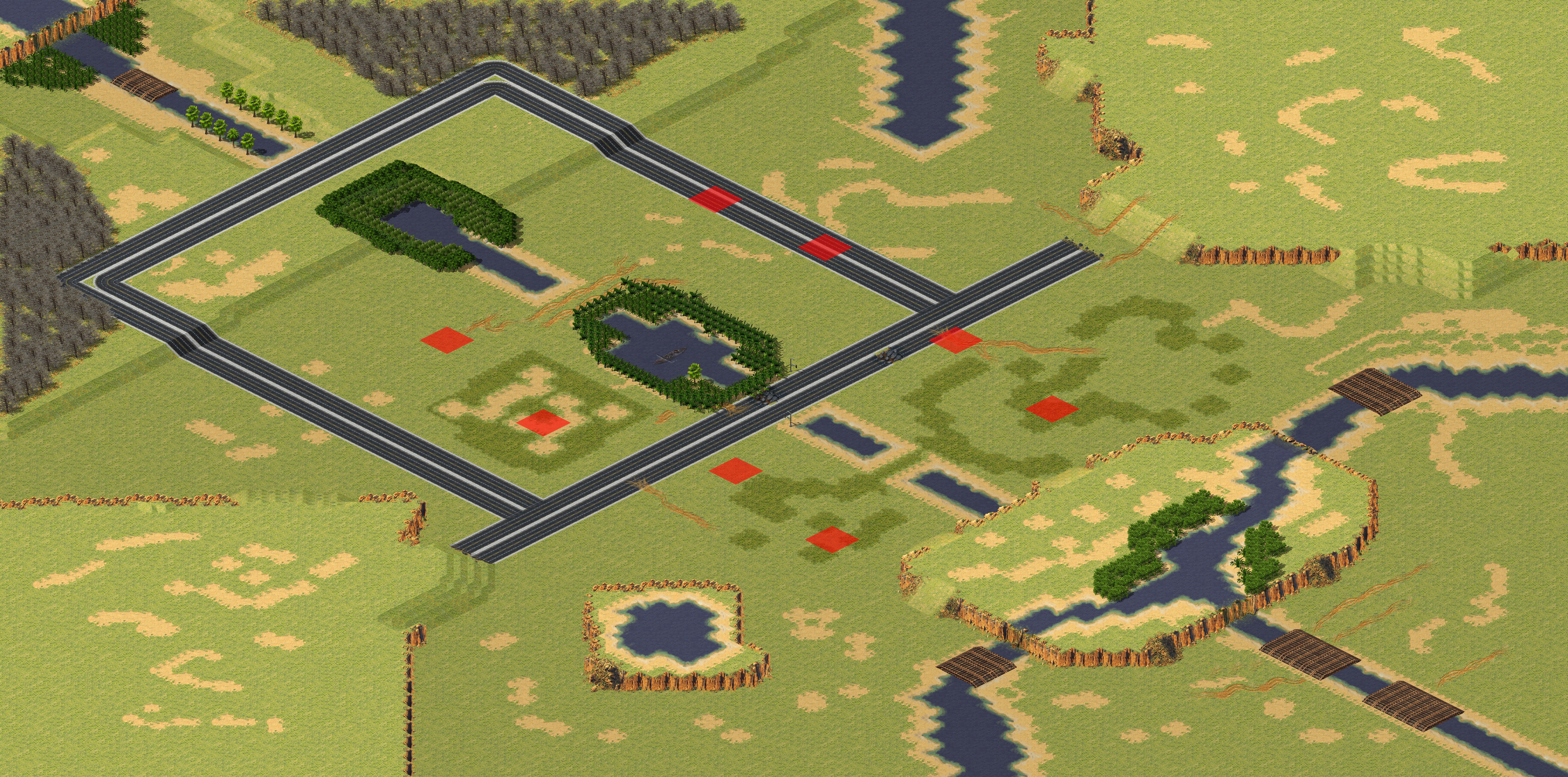 Rendered map: Infantry War 4v4