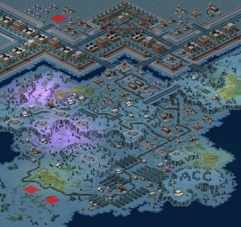 Rendered preview of FlyingZ remake of RA2 Red Revolution