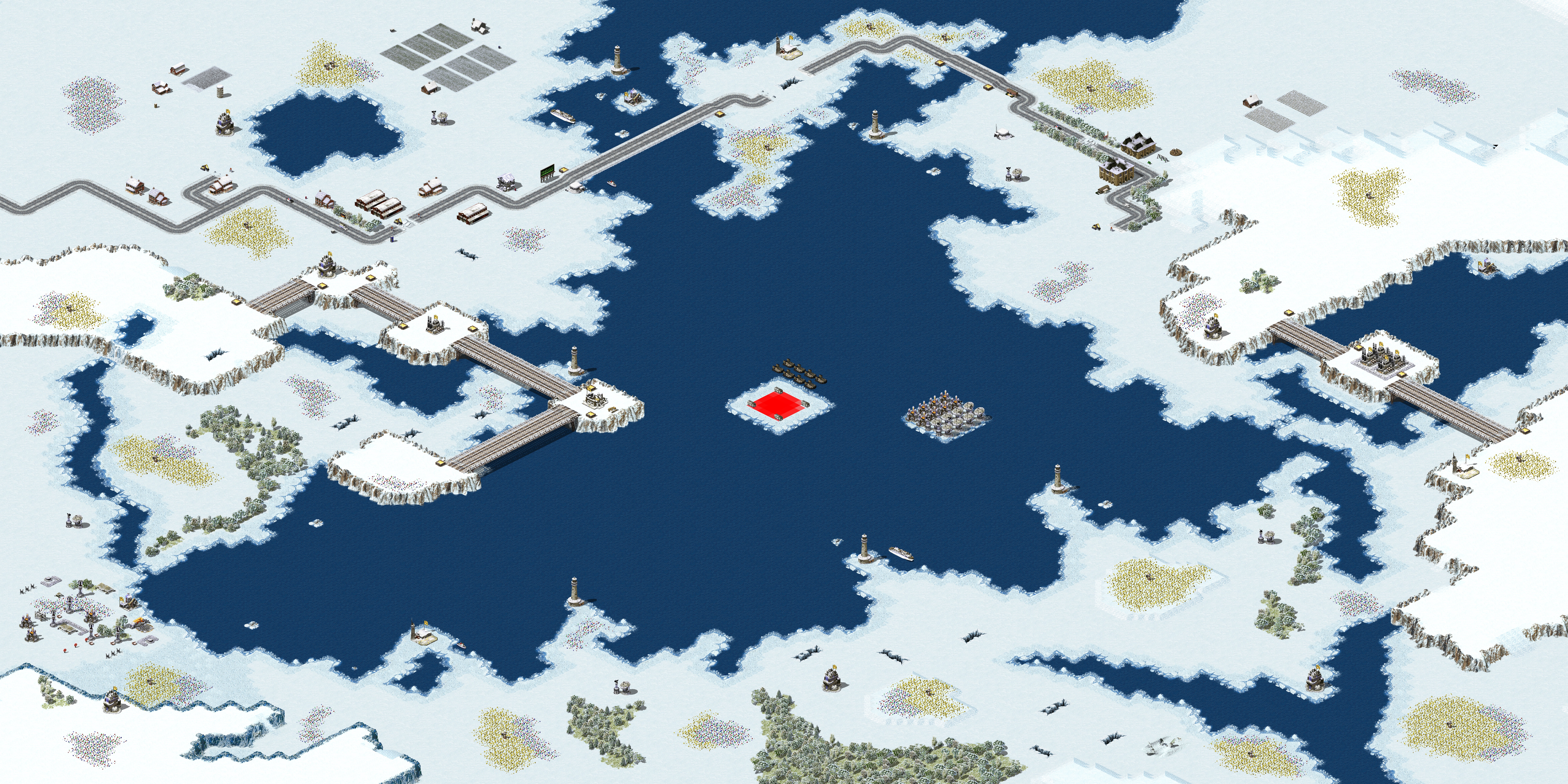 Rendered map: Steel Shadow's Holiday Island