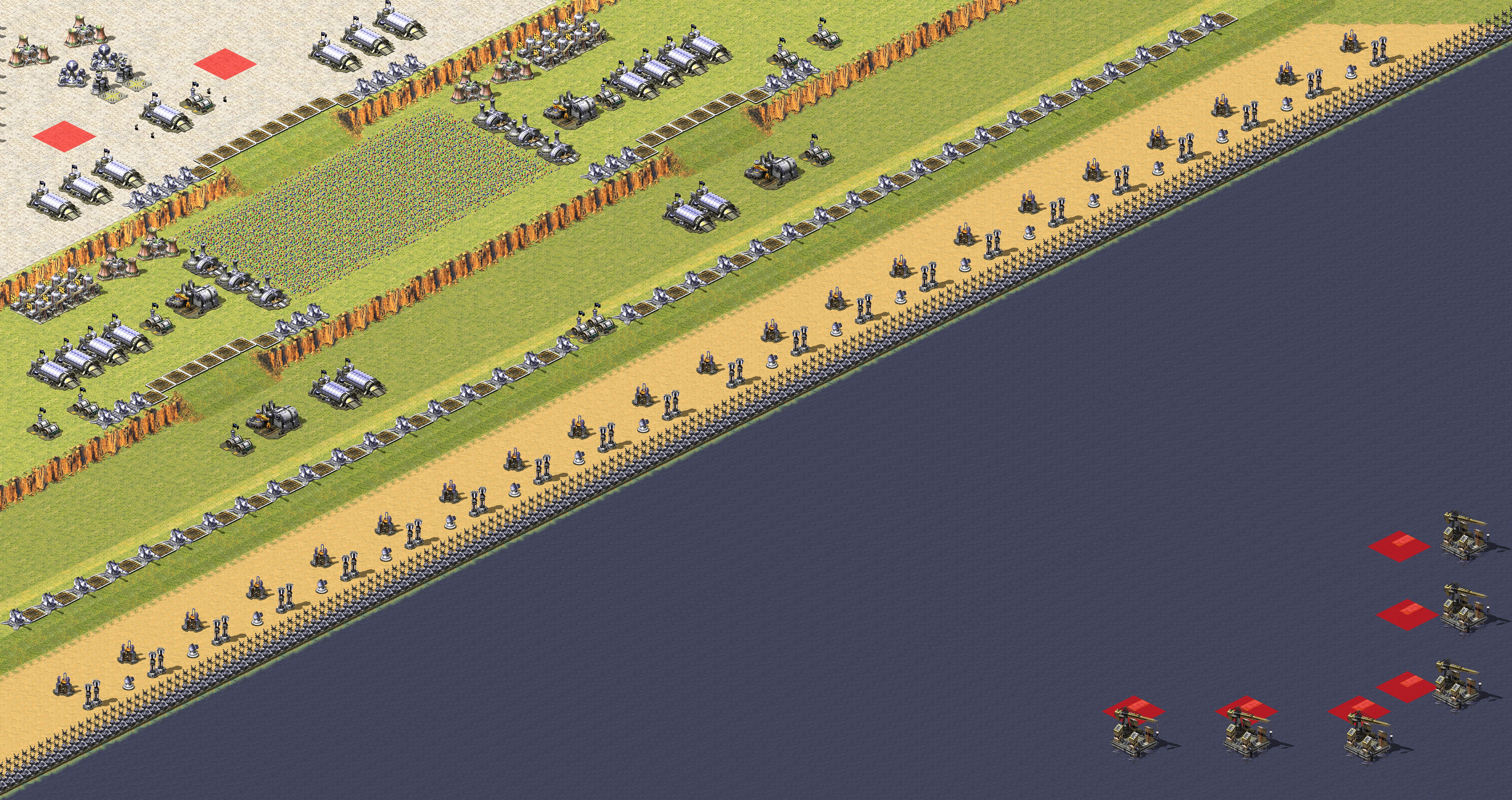 Rendered map: 2 France 6 Yuri - Amphibious Assault