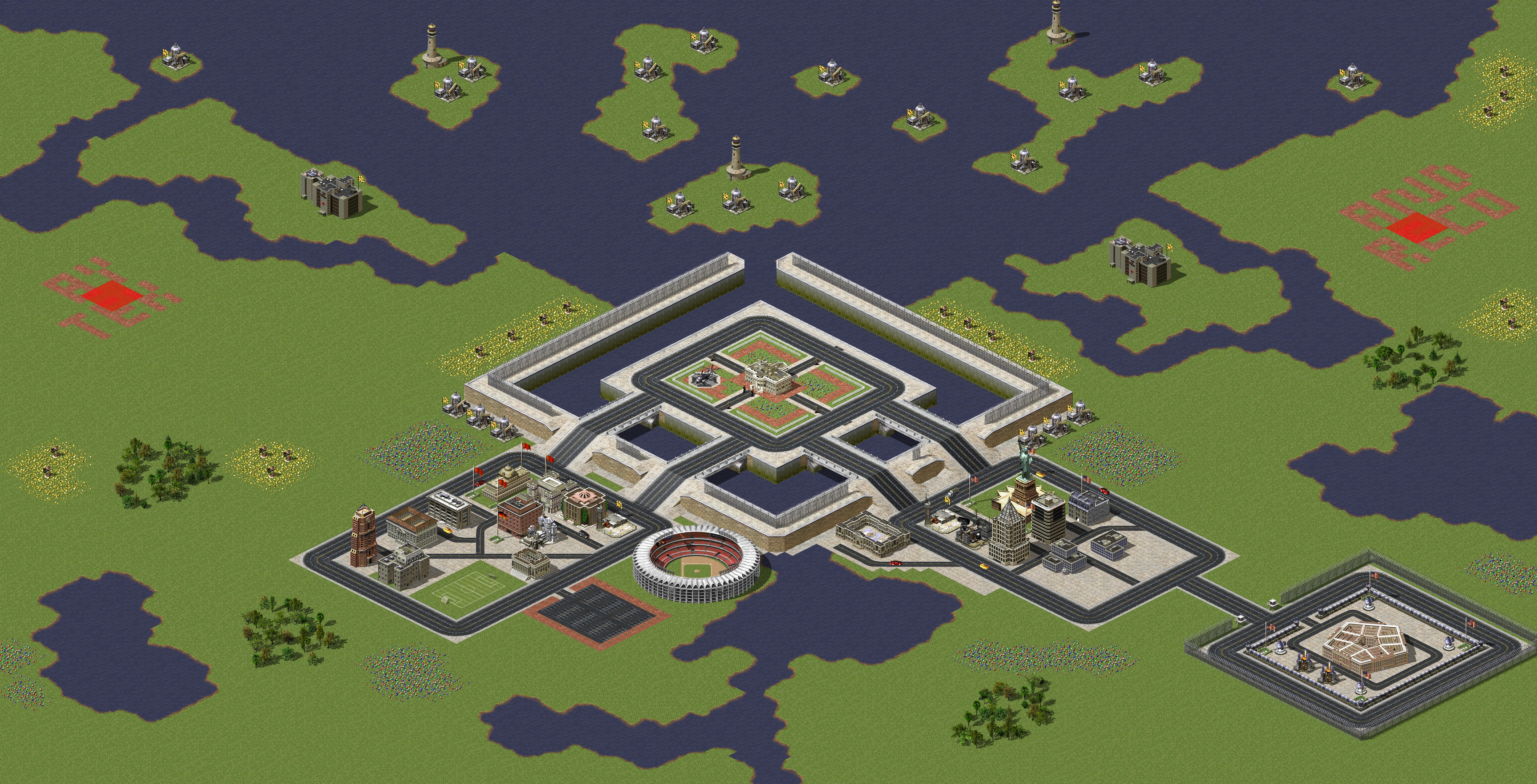 Rendered map: Moatsville [By T3K & *RECO*]