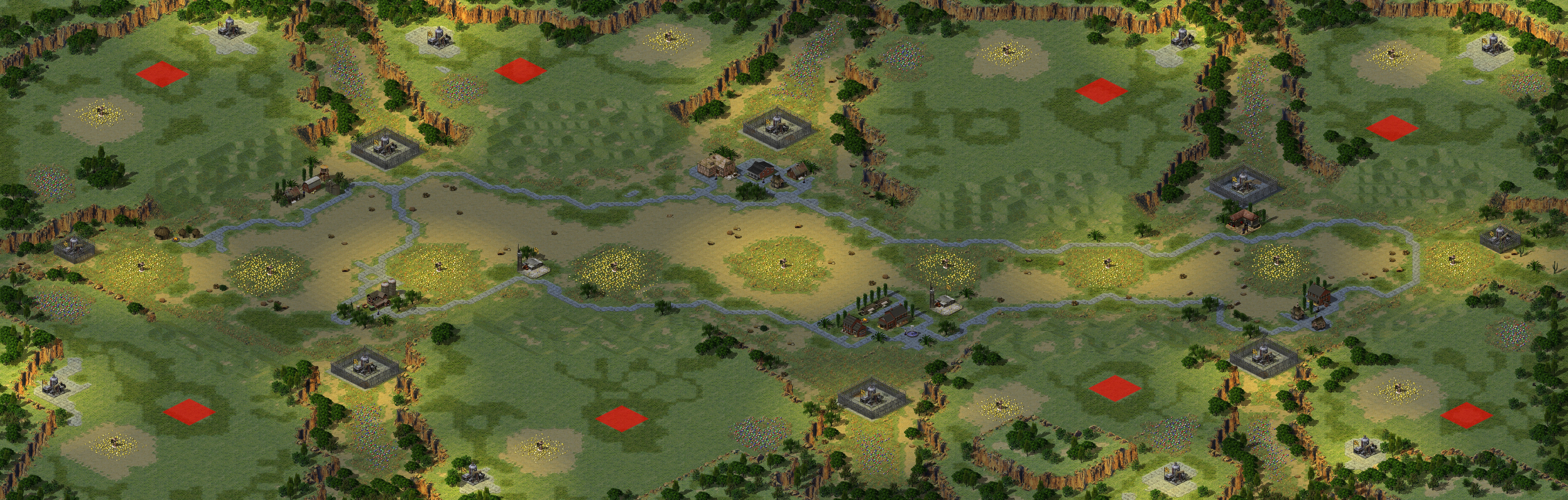 Rendered map: Dawn of the Day
