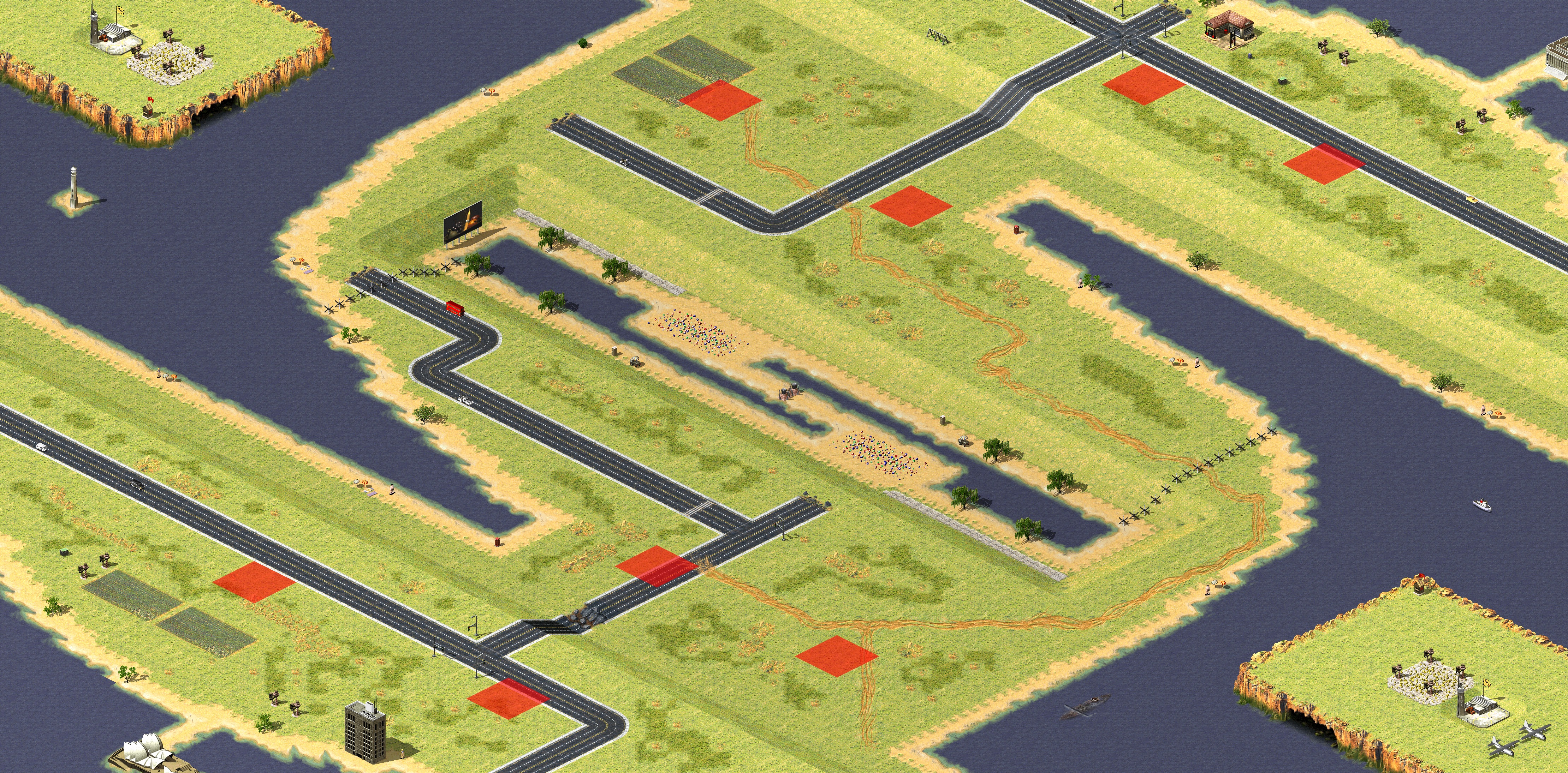Rendered map: Coastal Outpost 4v4