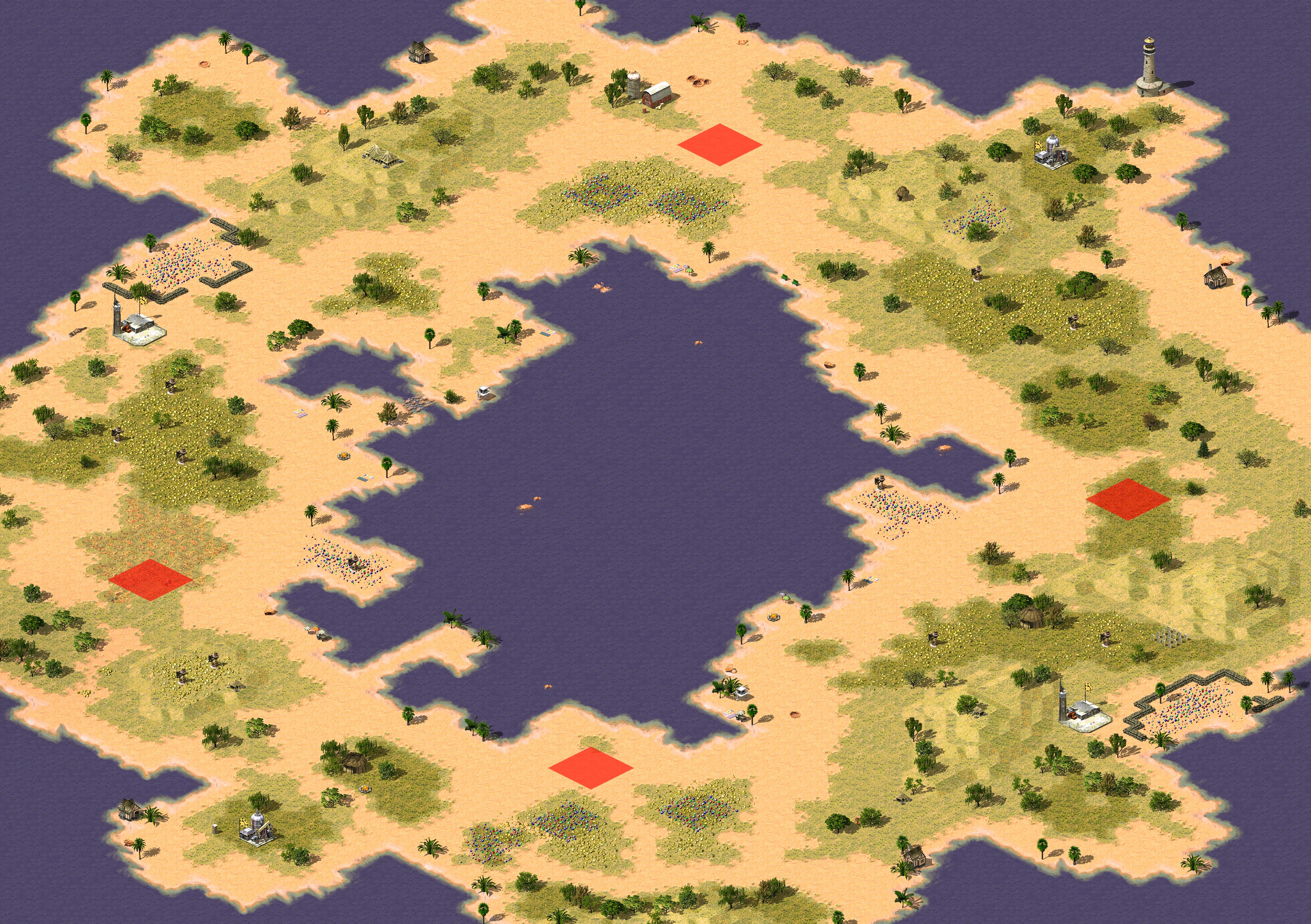 Rendered map: 波光粼粼