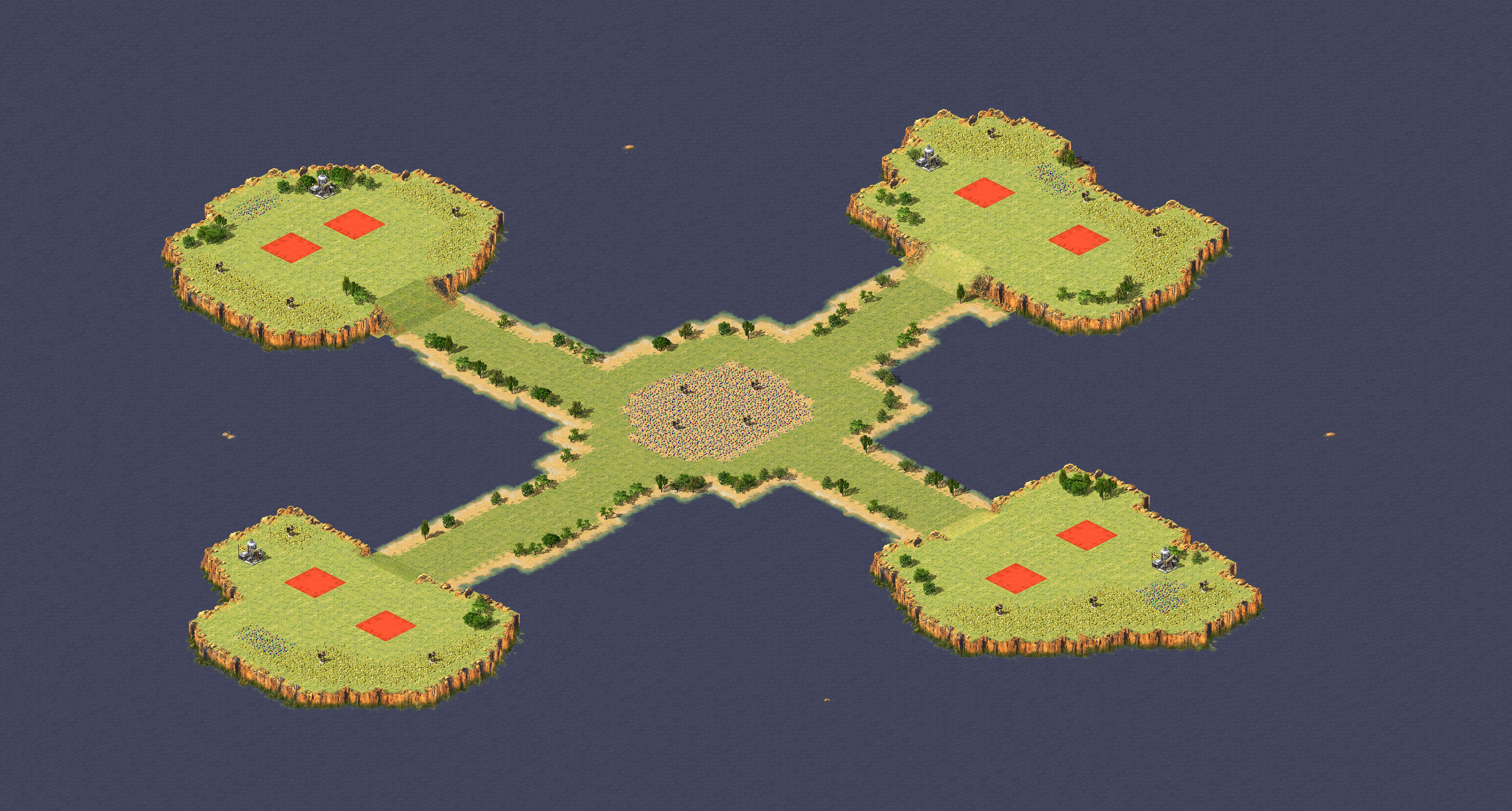 Rendered map: Water & Land 2222
