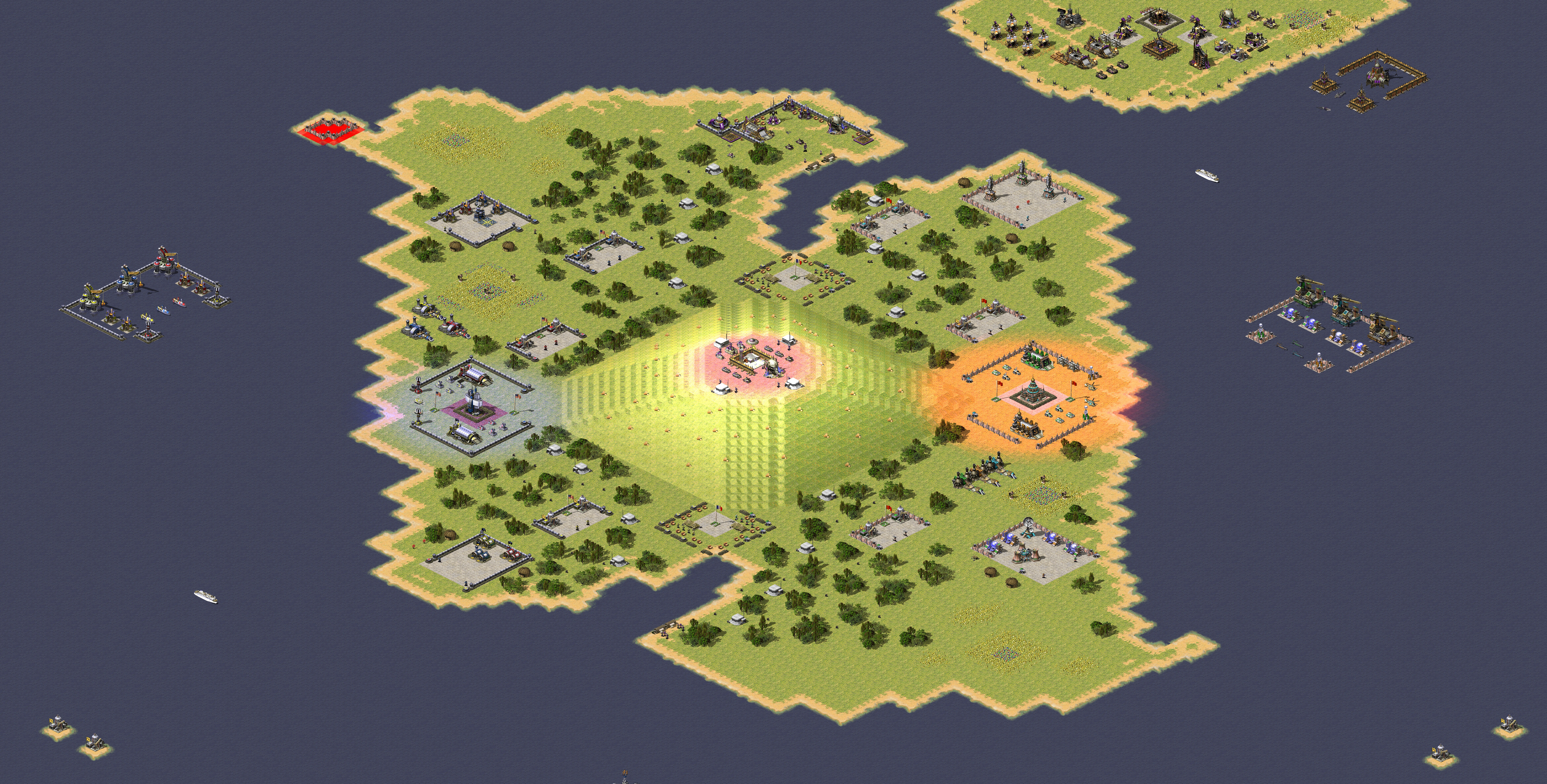 Rendered map: 3v3v1 Landing Battle