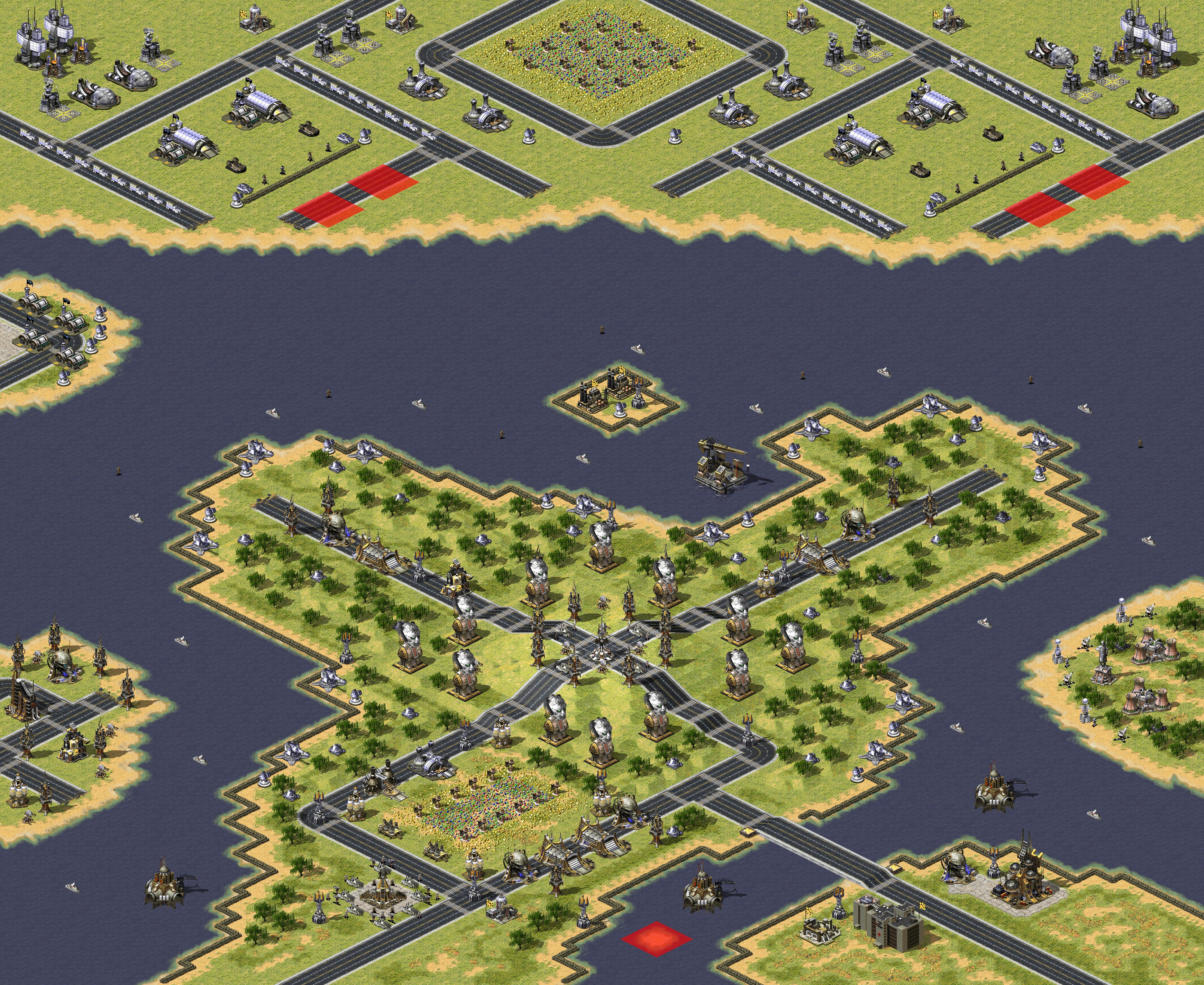 Rendered map: CrossRoad Island II By:Dctanxman