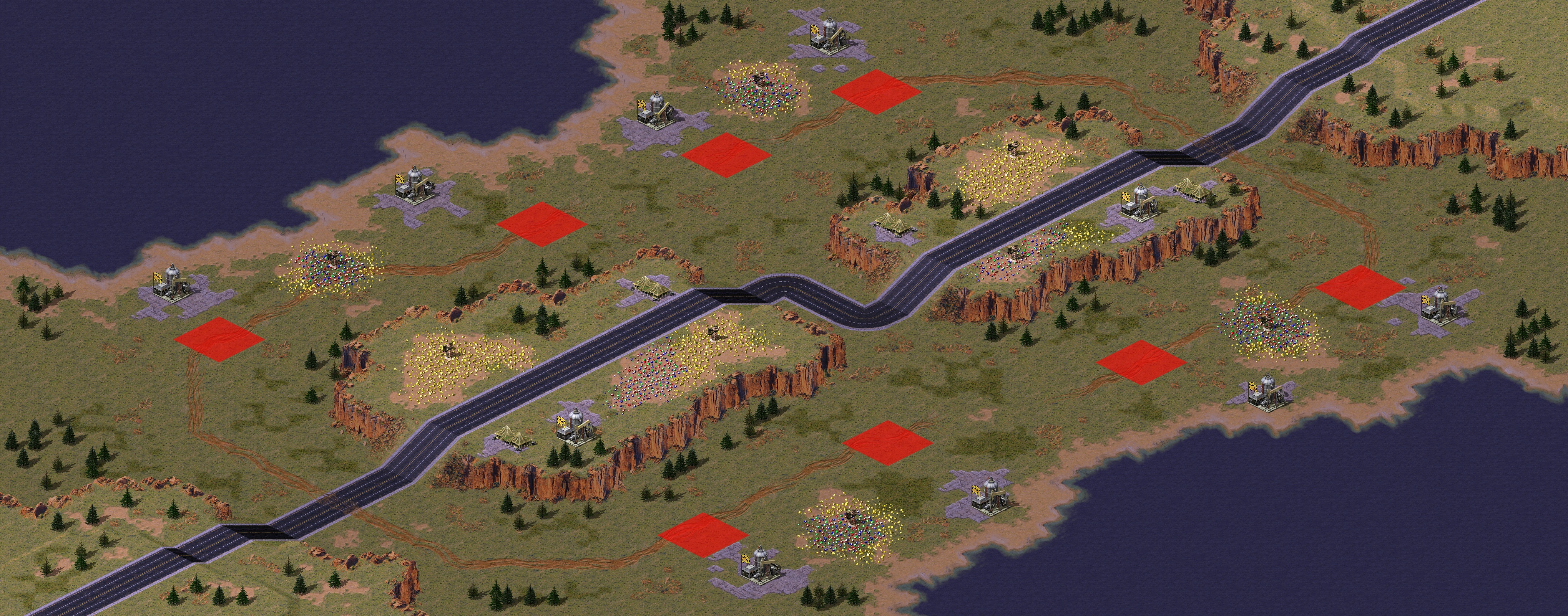 Rendered map: Road of Death