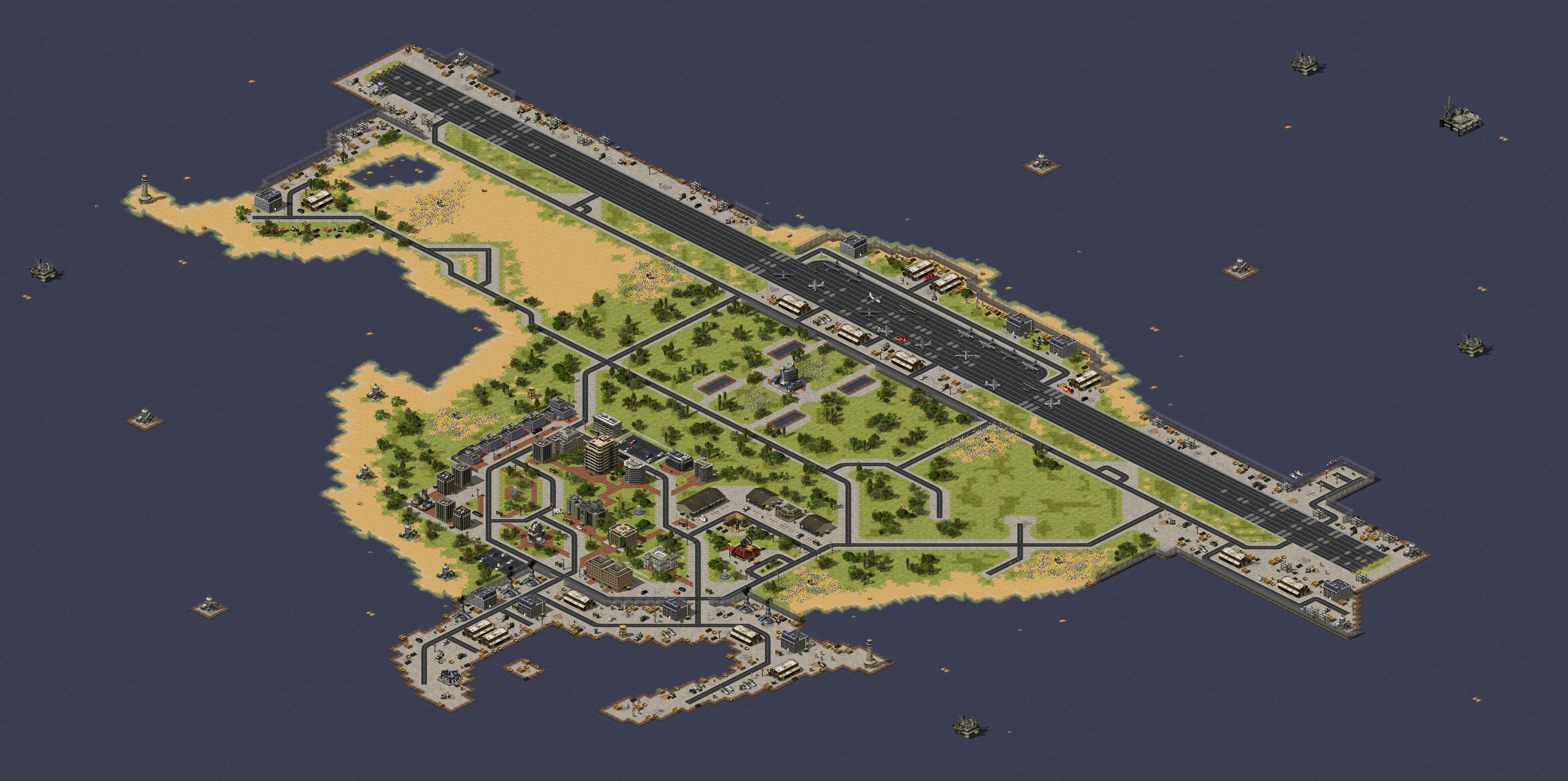 Rendered map: Woody Island