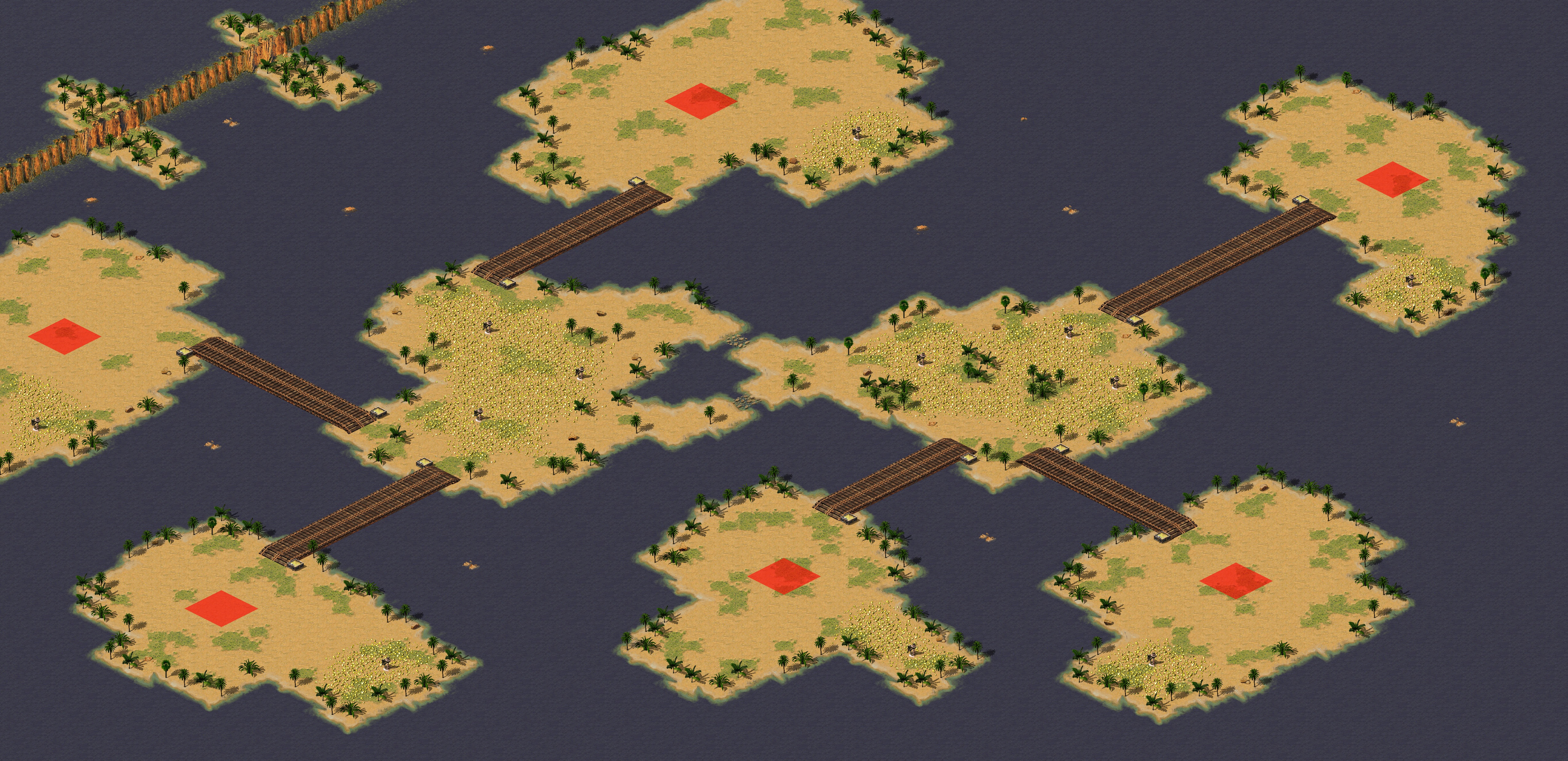 Rendered map: Islands on the Land