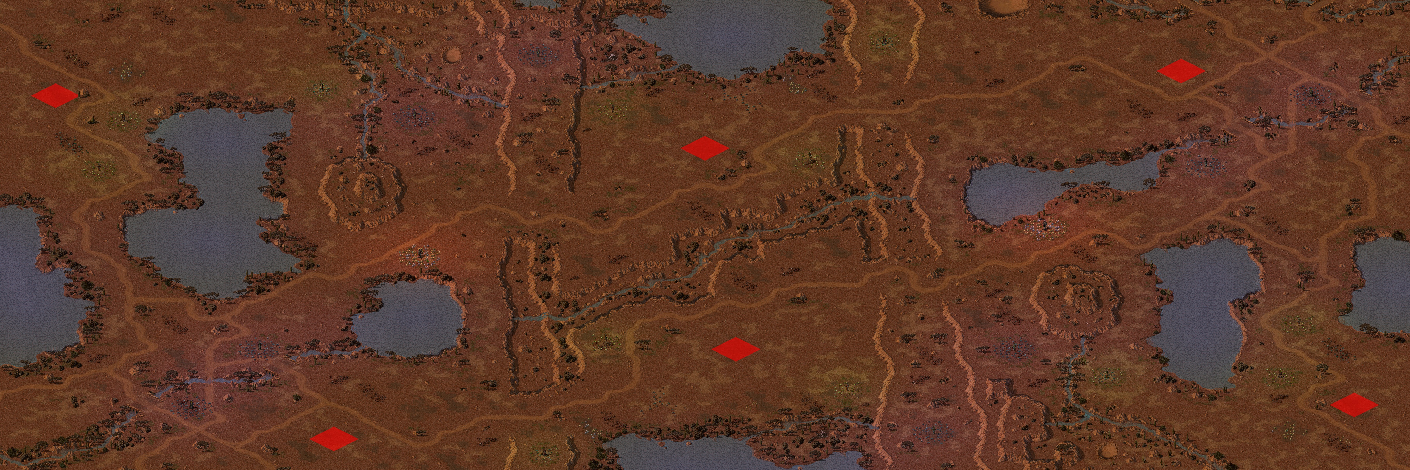 Rendered map: Desert Lakes