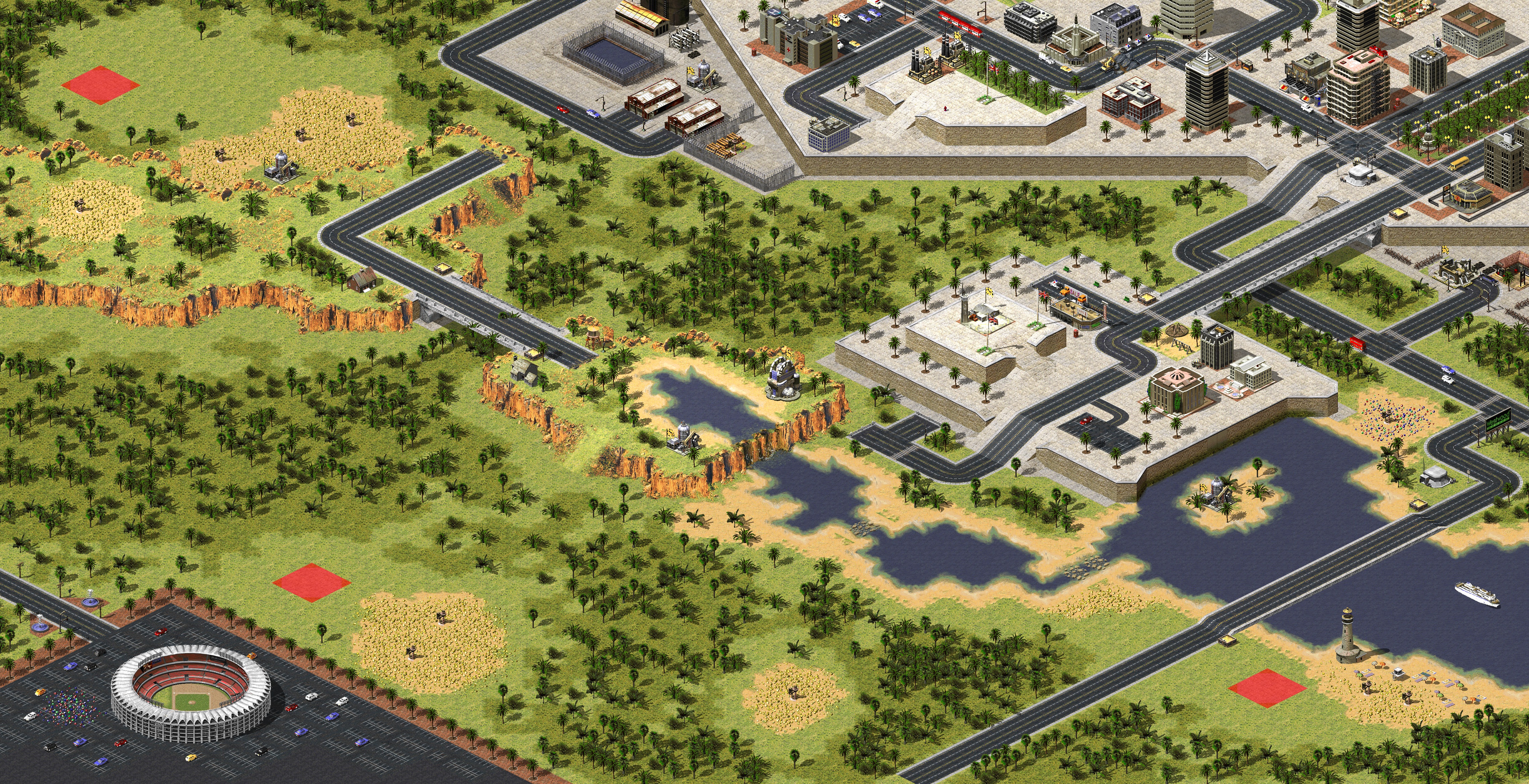 Rendered map: Reborn 2.0 - Tropical City