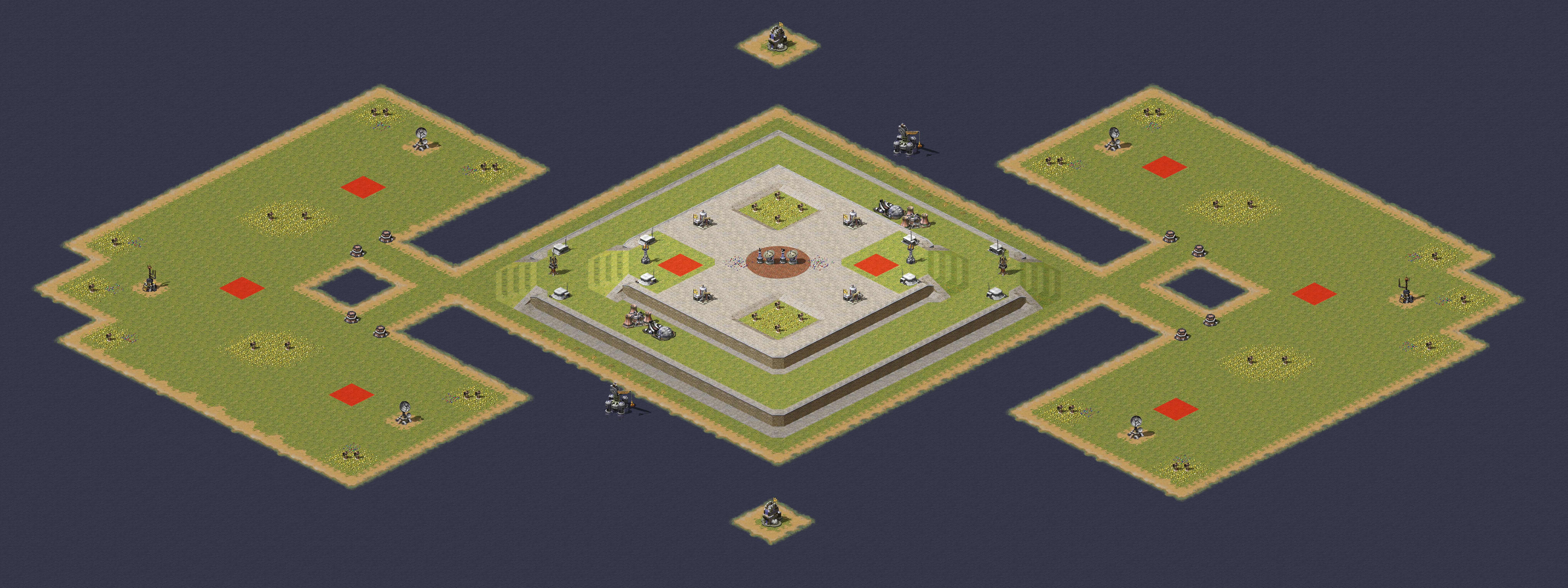 Rendered map: King of the Center (2v6)