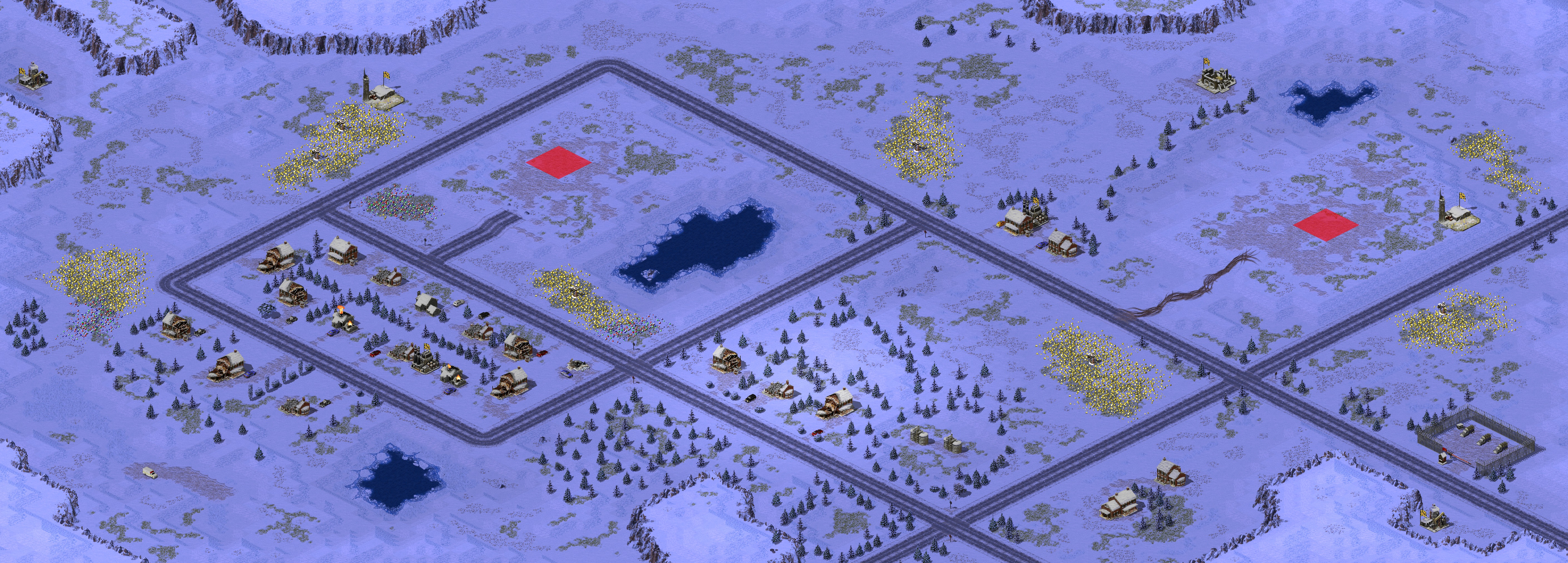 Rendered map: 雪地对战（2）