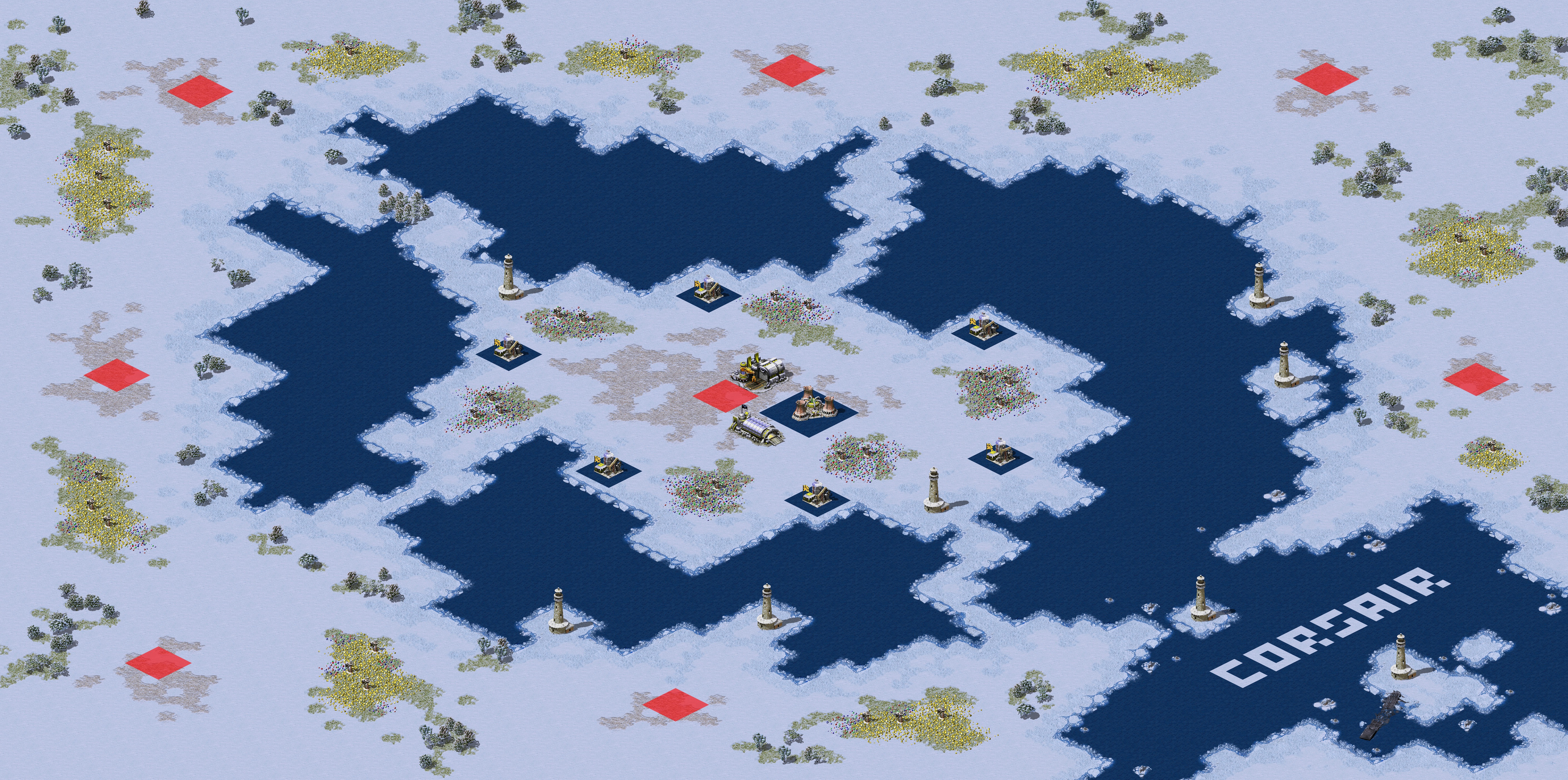Rendered map: Moonlight Three and Seven Warlords