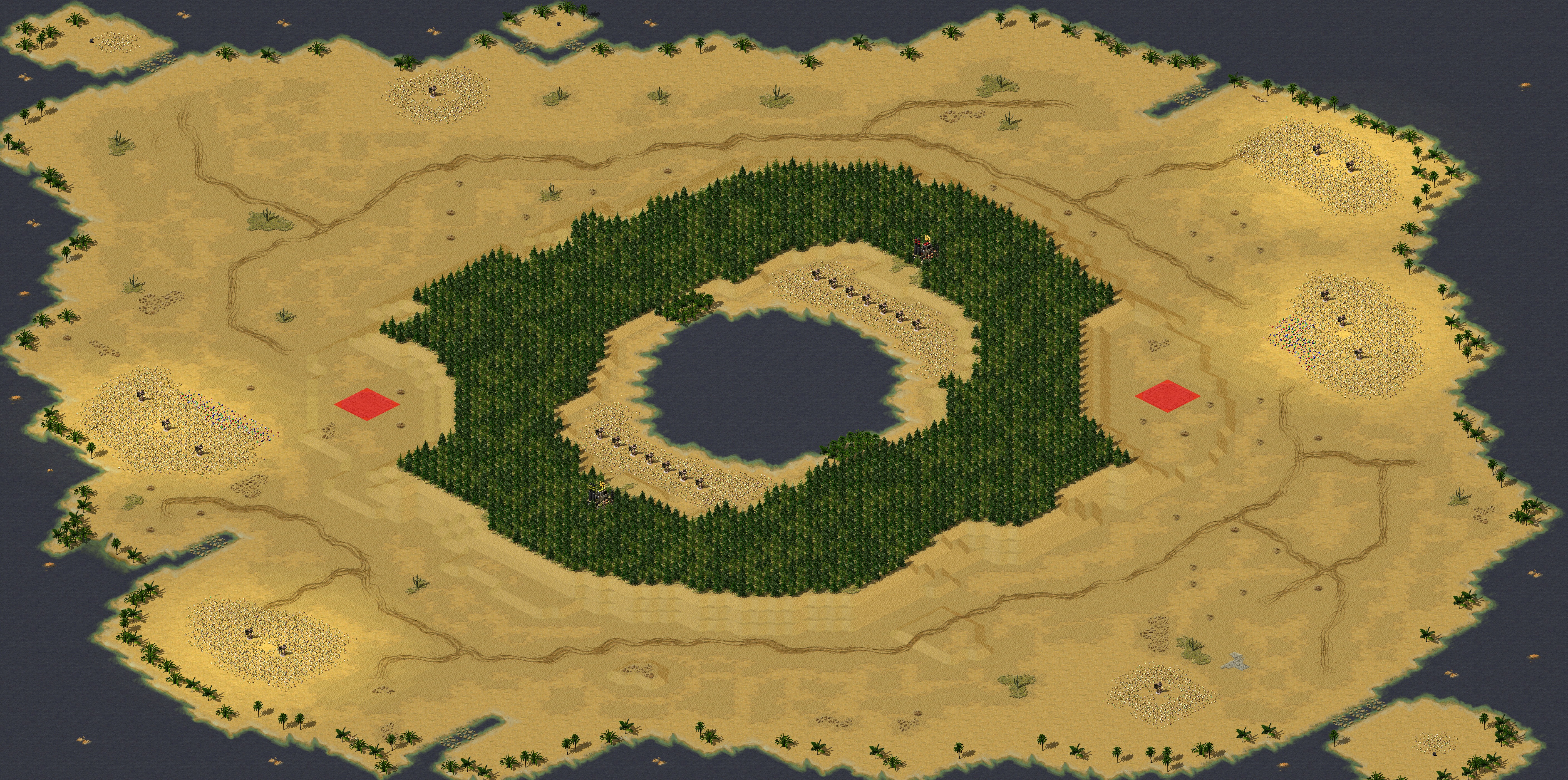 Rendered map: Volcanic Lake